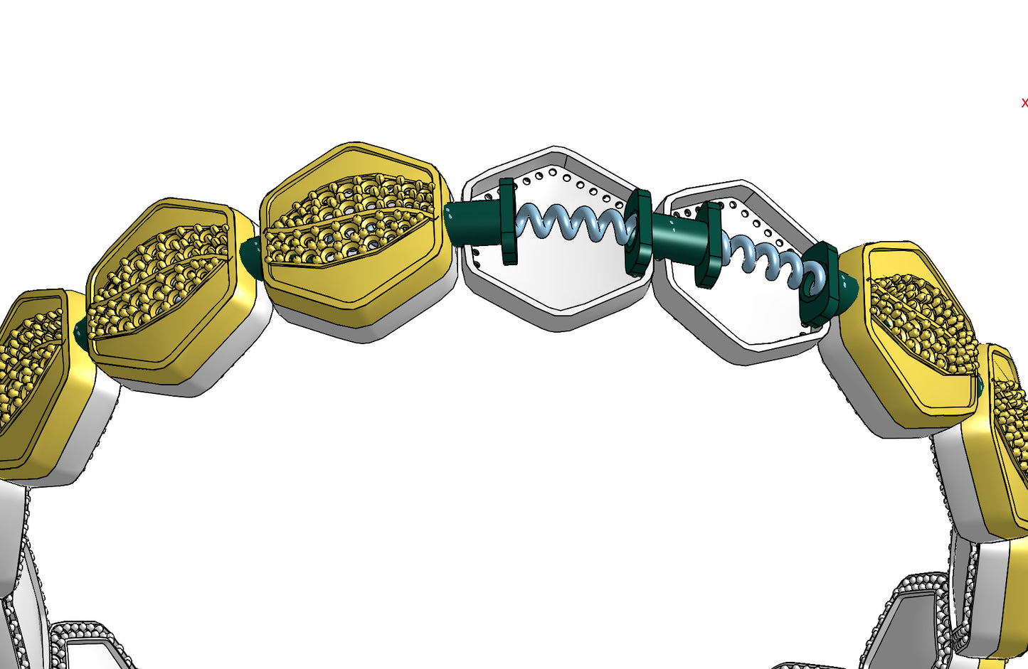 Two face changing spring bracelet cat file 3DM file STL file