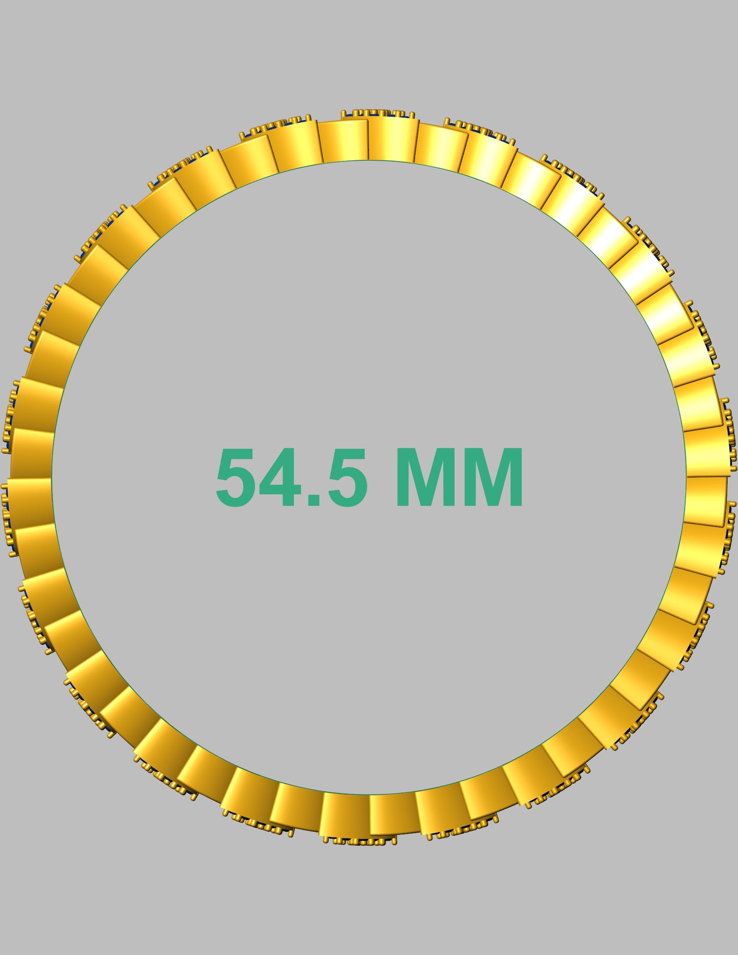 Stretchable Bracelet CAD File Design with Hidden Spring Mechanism