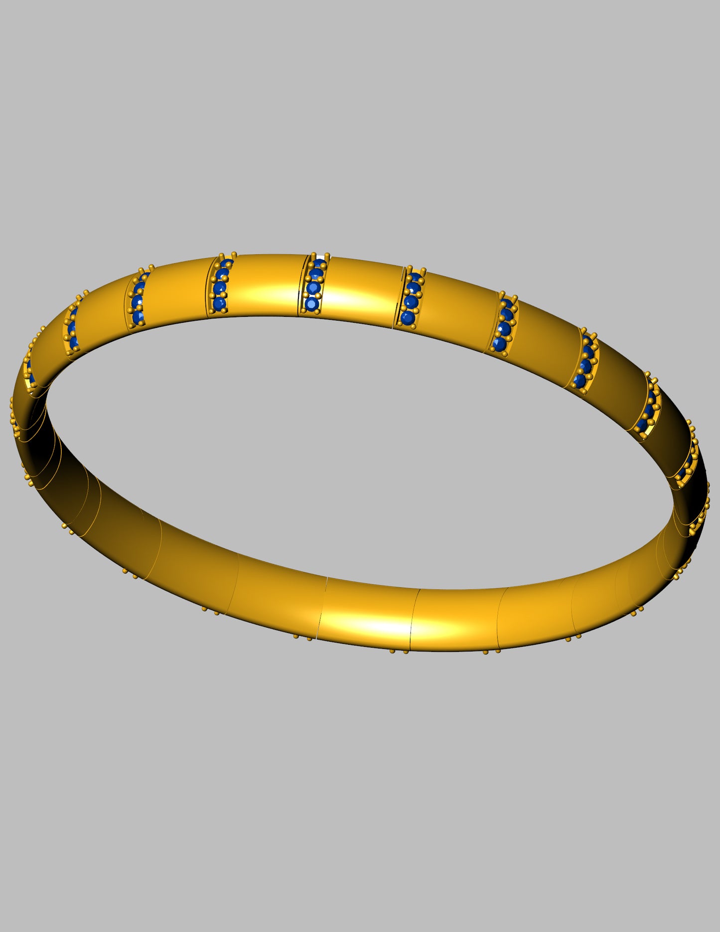Stretchable Bracelet CAD File | Spring-Linked Design