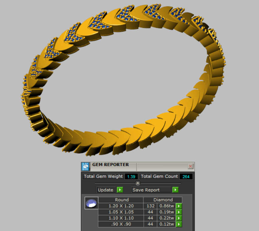 Stretchable Bracelet CAD File Design with Hidden Spring Mechanism