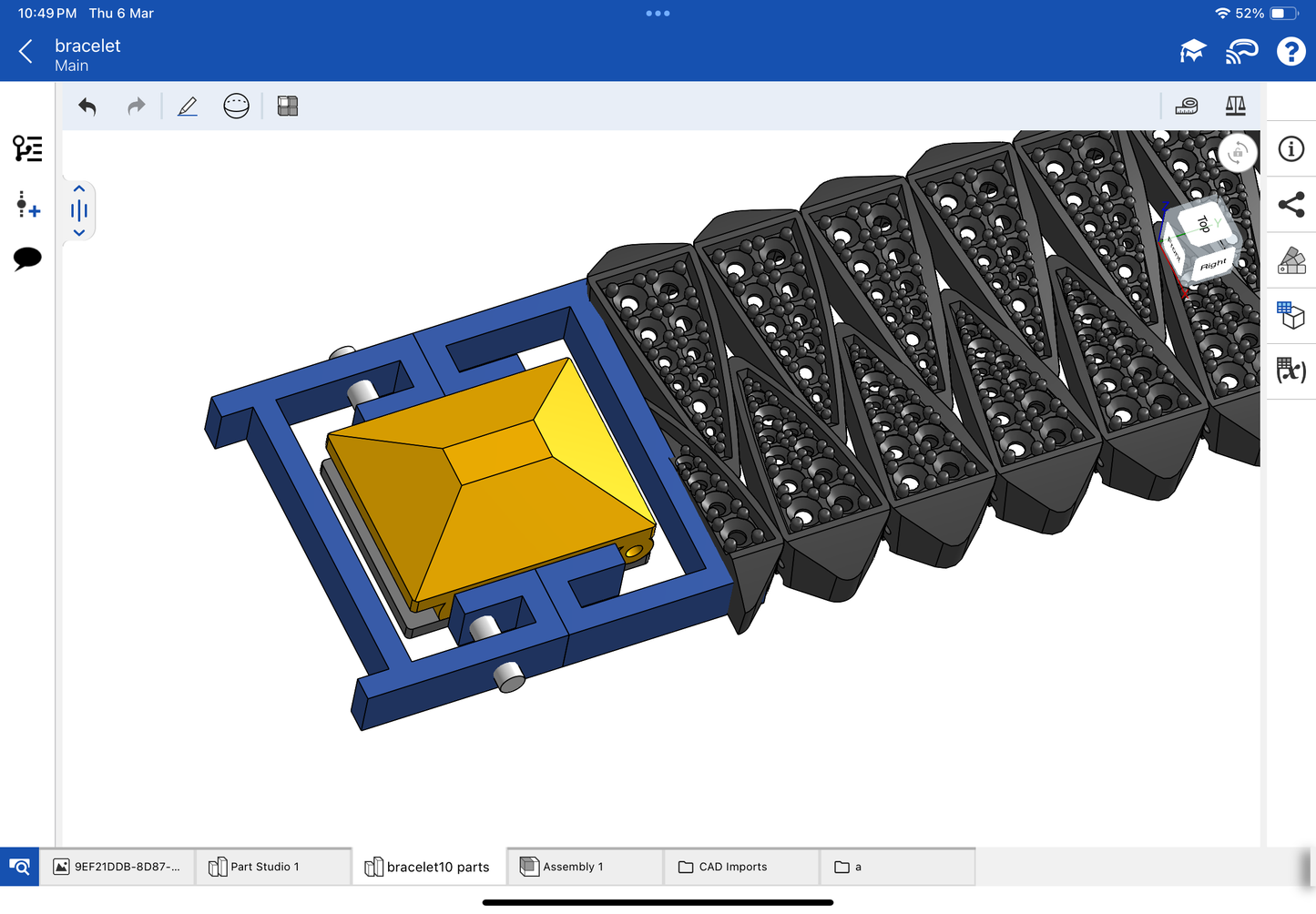 Italian bracelet CAD file 3DM file