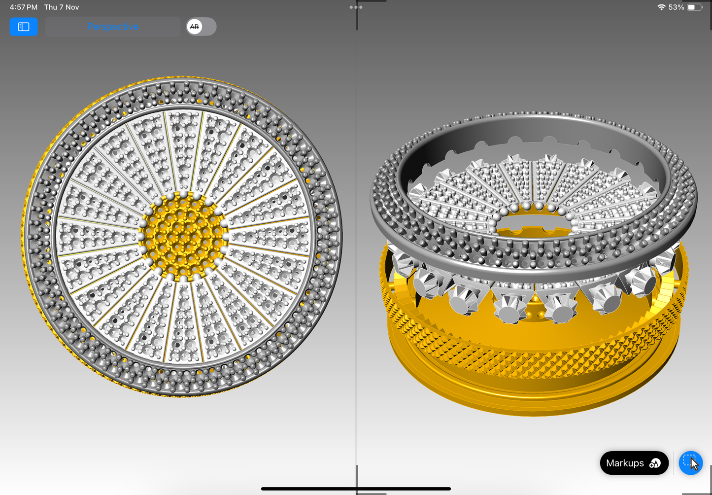 Mechanism pendant, CAD file 3DM file
