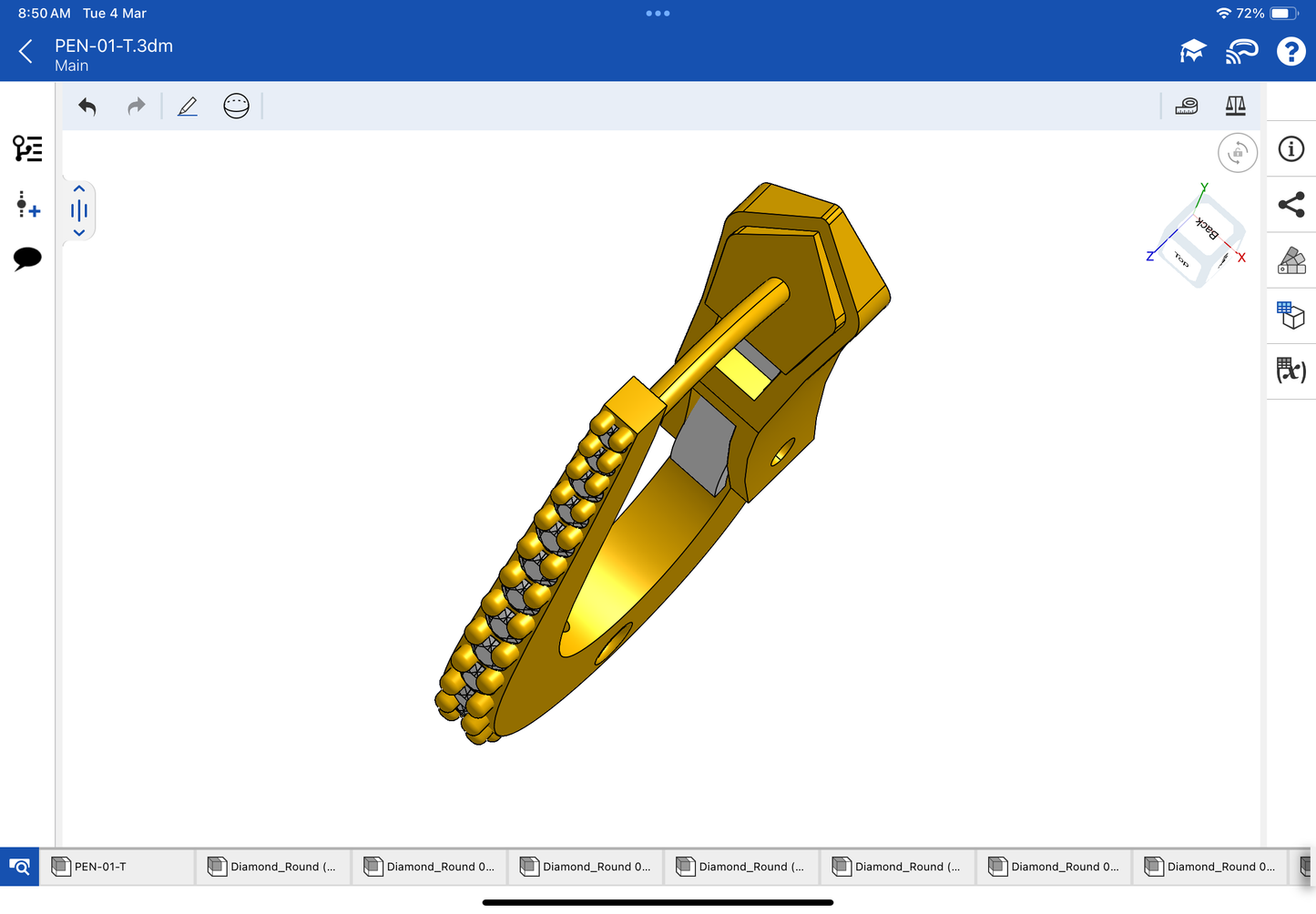 U Shape Bali with spring mechanism CAD file 3DM file