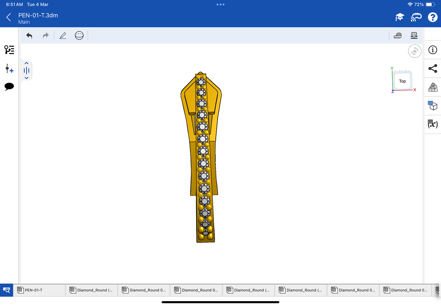 U Shape Bali with spring mechanism CAD file 3DM file