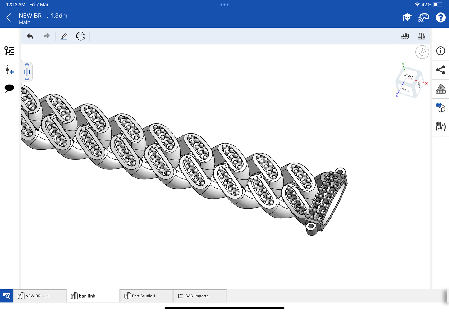 Cuban chain with single line stone CAD file 3DM file