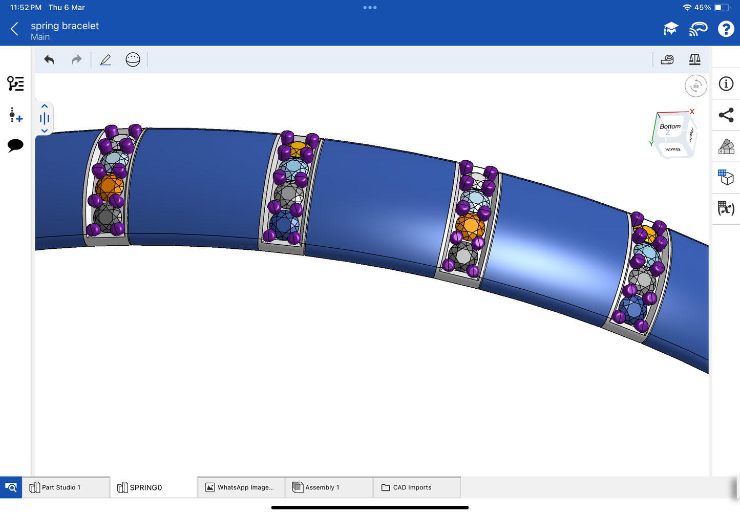 Star mounting jewellery, stretchable bracelet, CAD file, 3DM file