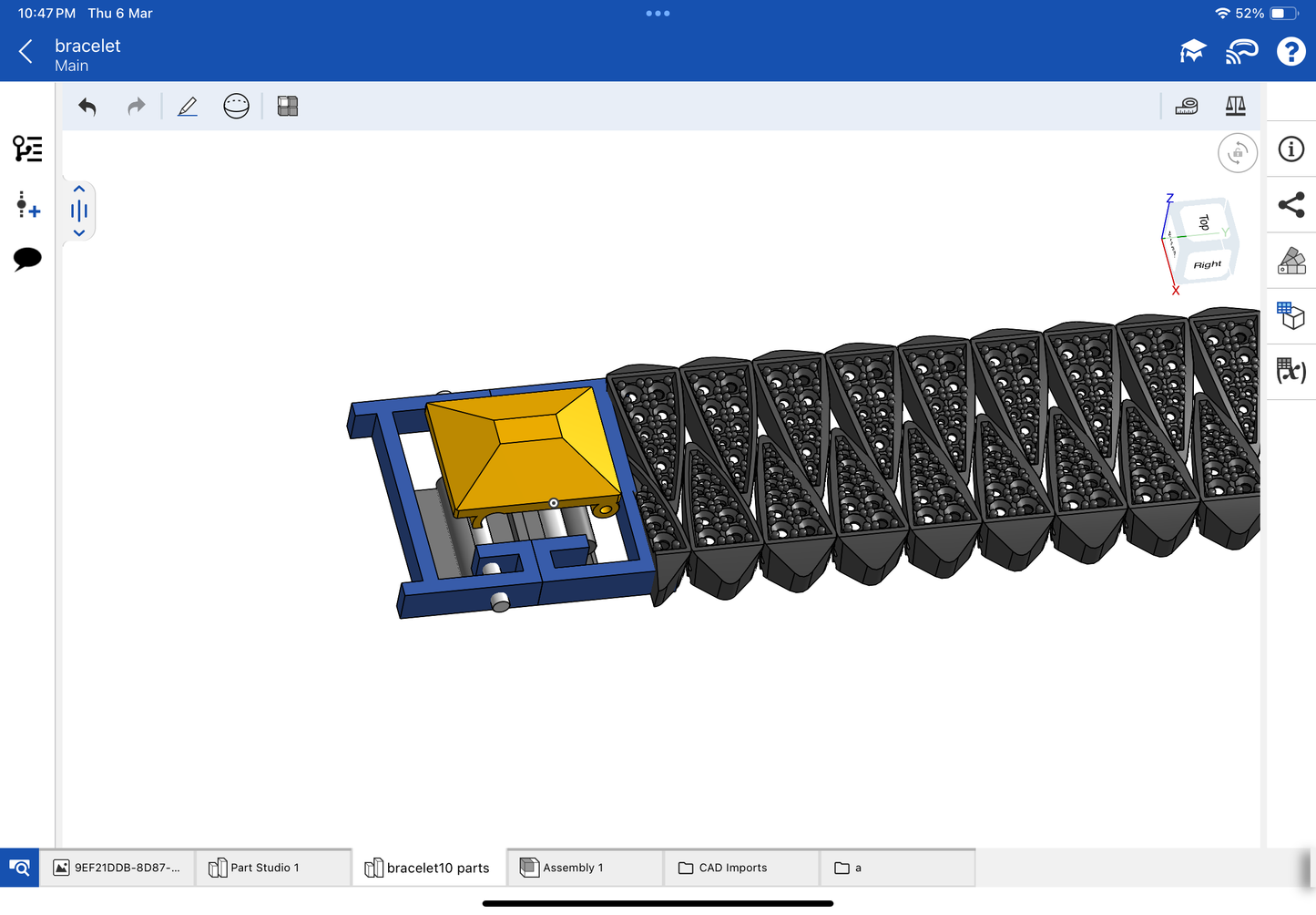 Italian bracelet CAD file 3DM file