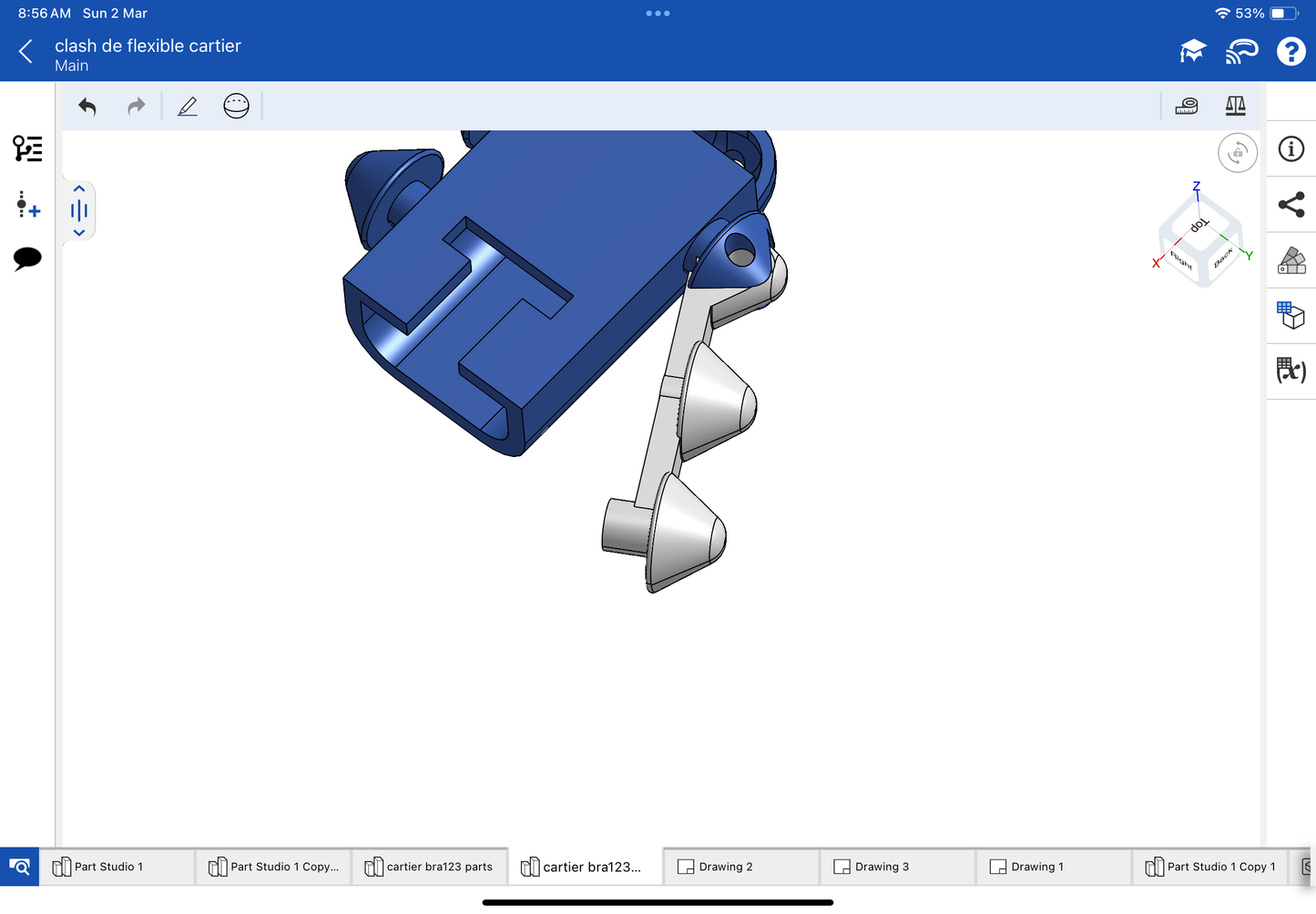 Cartier clash de double line CAD file 3DM file STL file