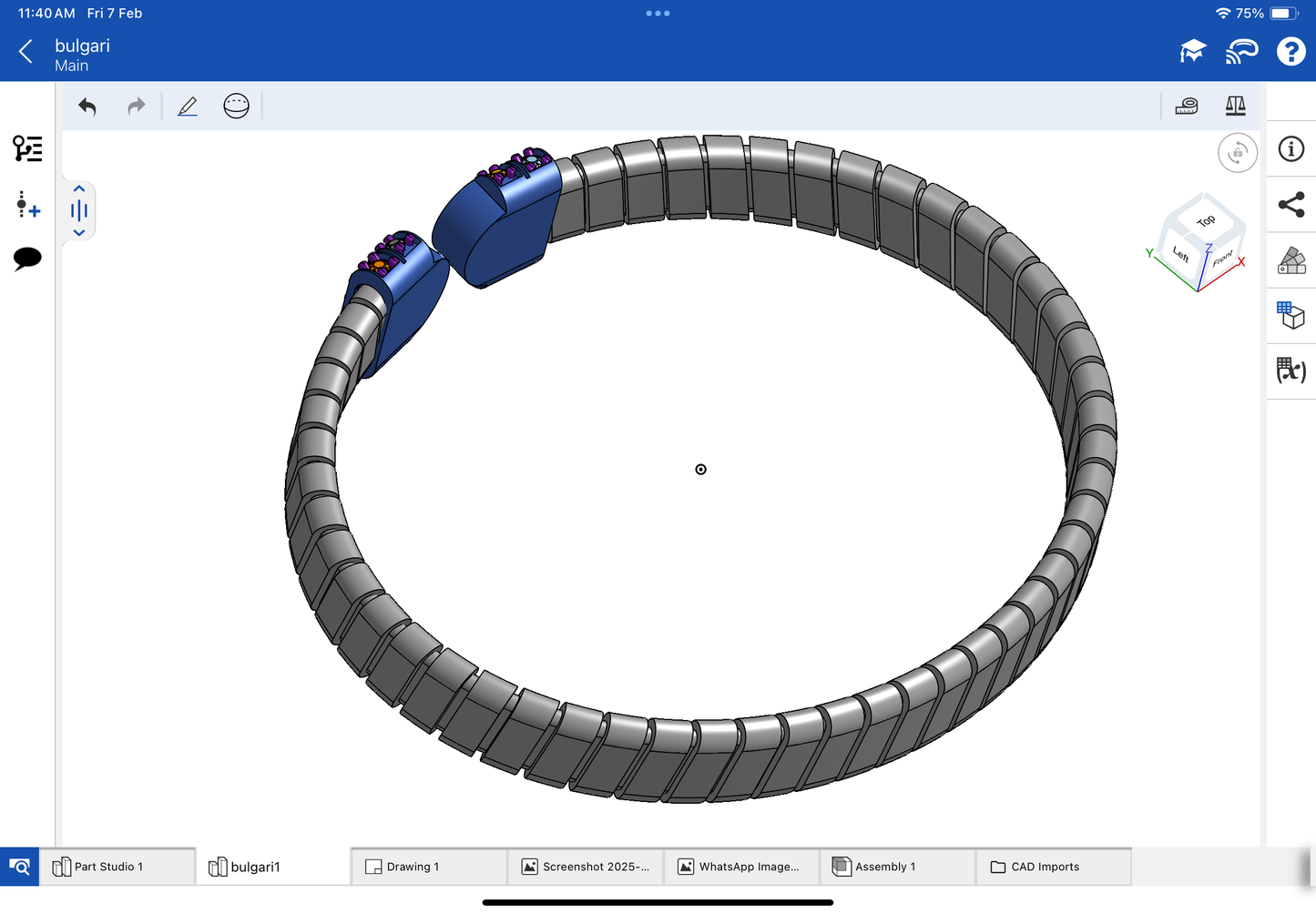 Bulgari serpenti bracelet CAD file 3DM file 3D model