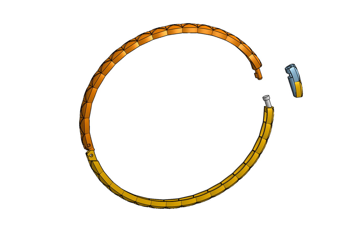 Chanel coco crush bracelet CAD file 3DM file