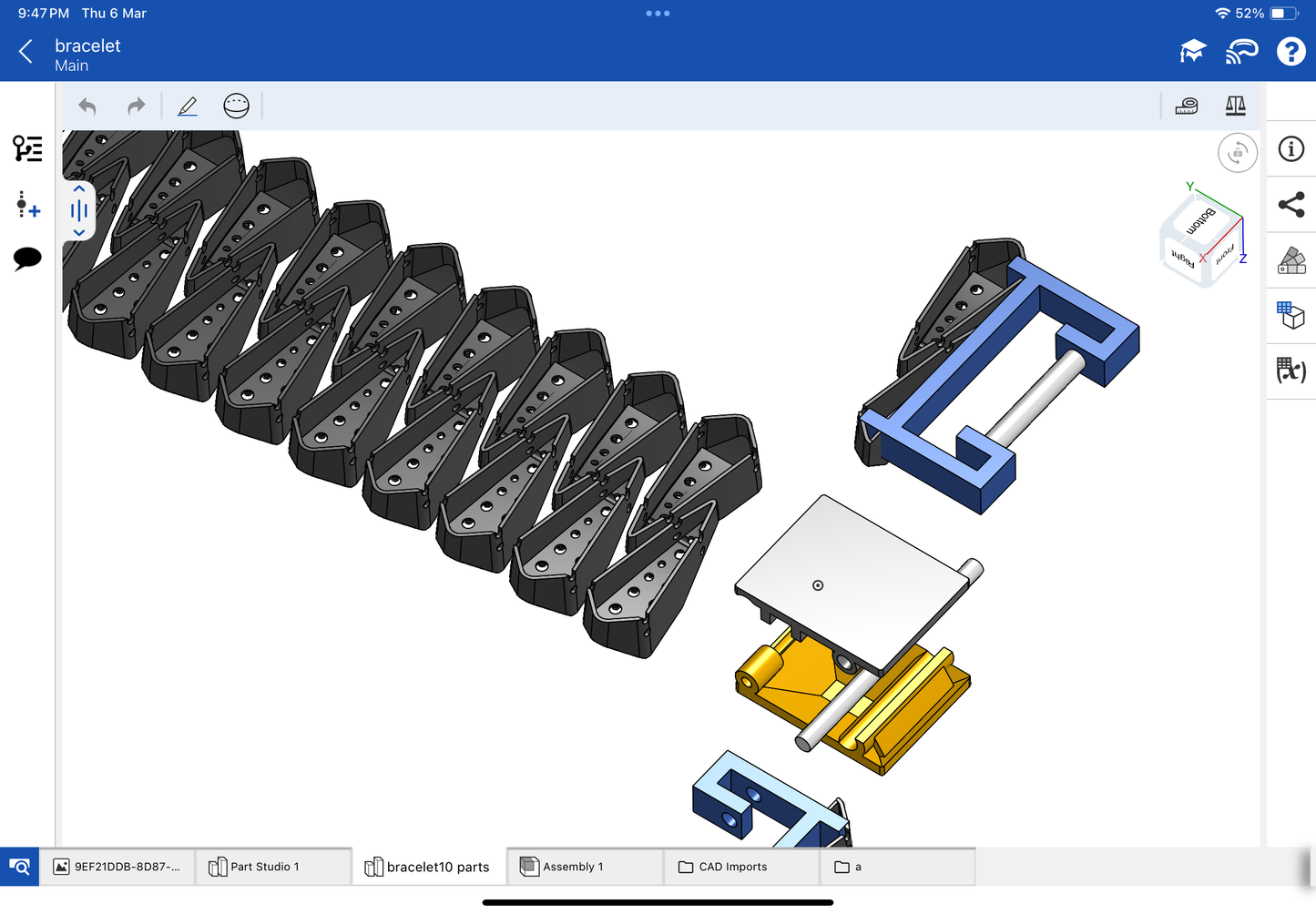 Italian bracelet CAD file 3DM file