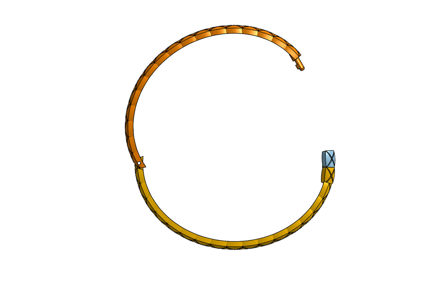 Chanel coco crush bracelet CAD file 3DM file