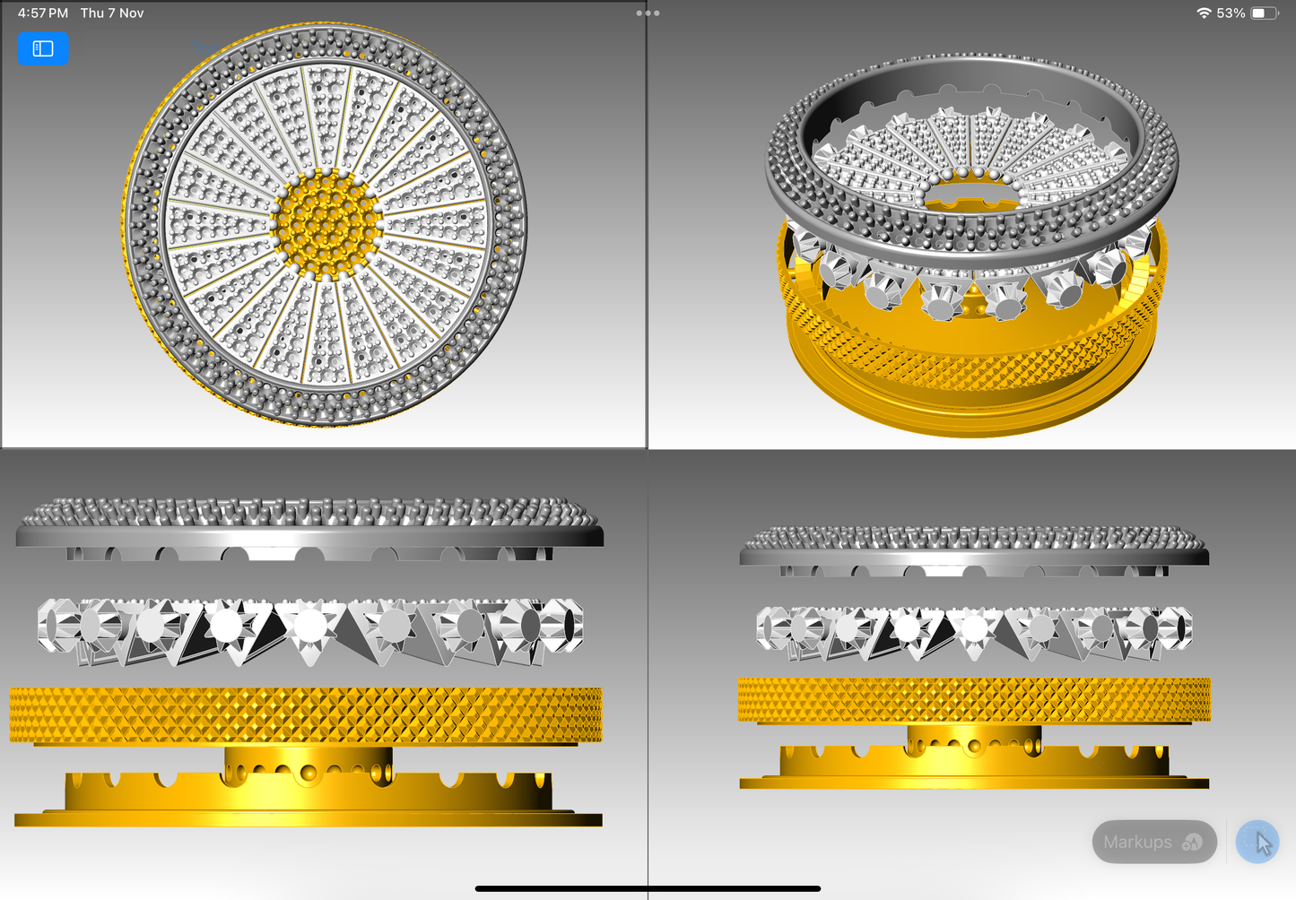 Mechanism pendant, CAD file 3DM file