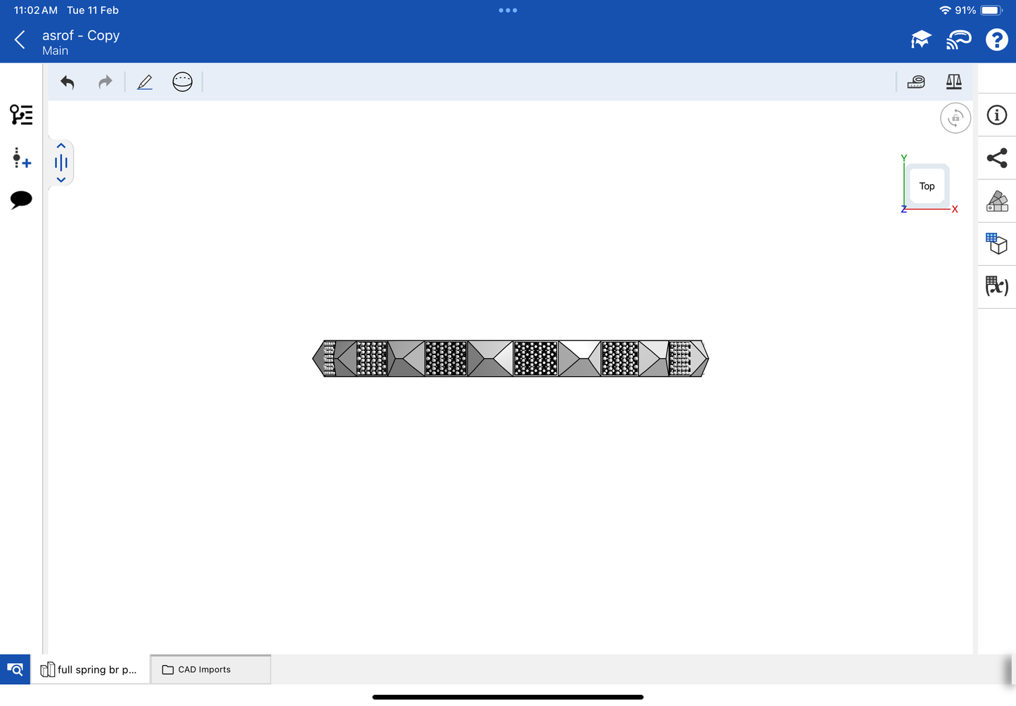 Stretchable bracelet CAD file 3DM file