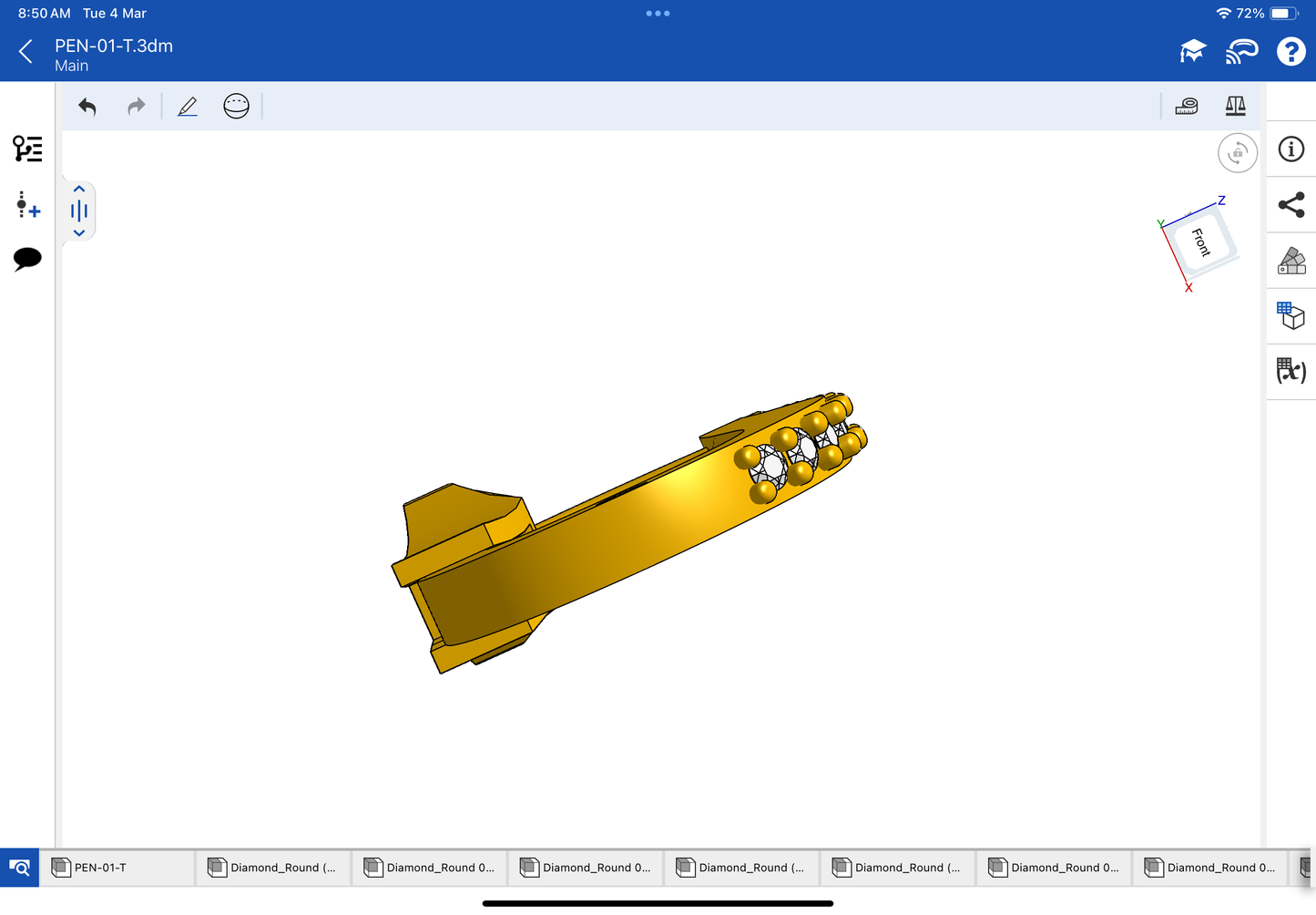 U Shape Bali with spring mechanism CAD file 3DM file