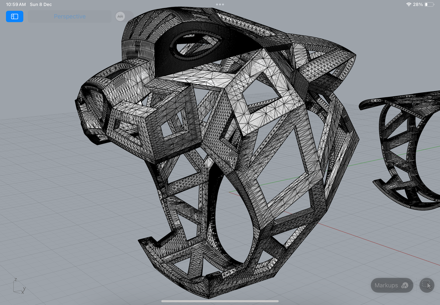 Cartier panther ring CAD FILE 3D model