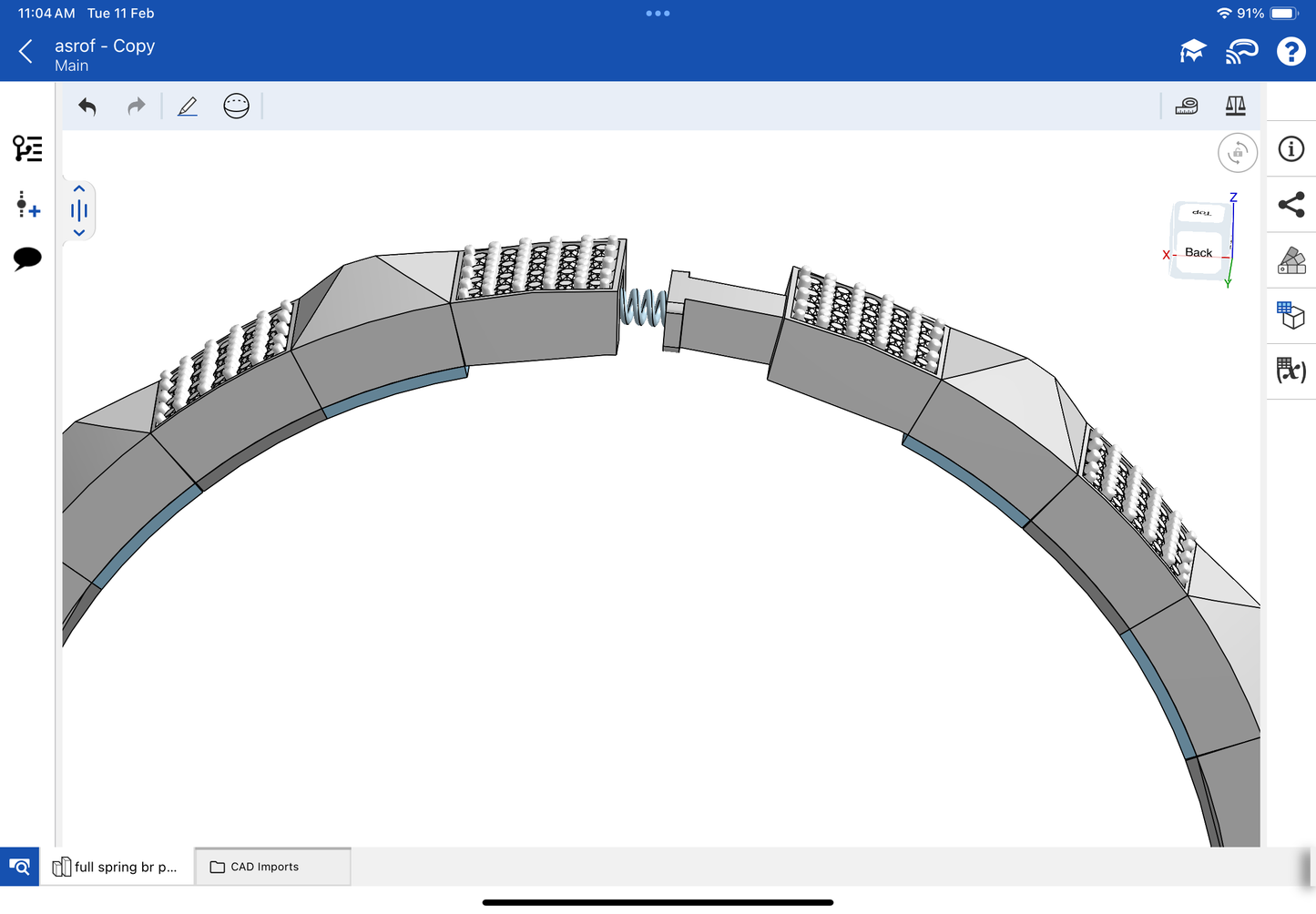 Stretchable bracelet CAD file 3DM file