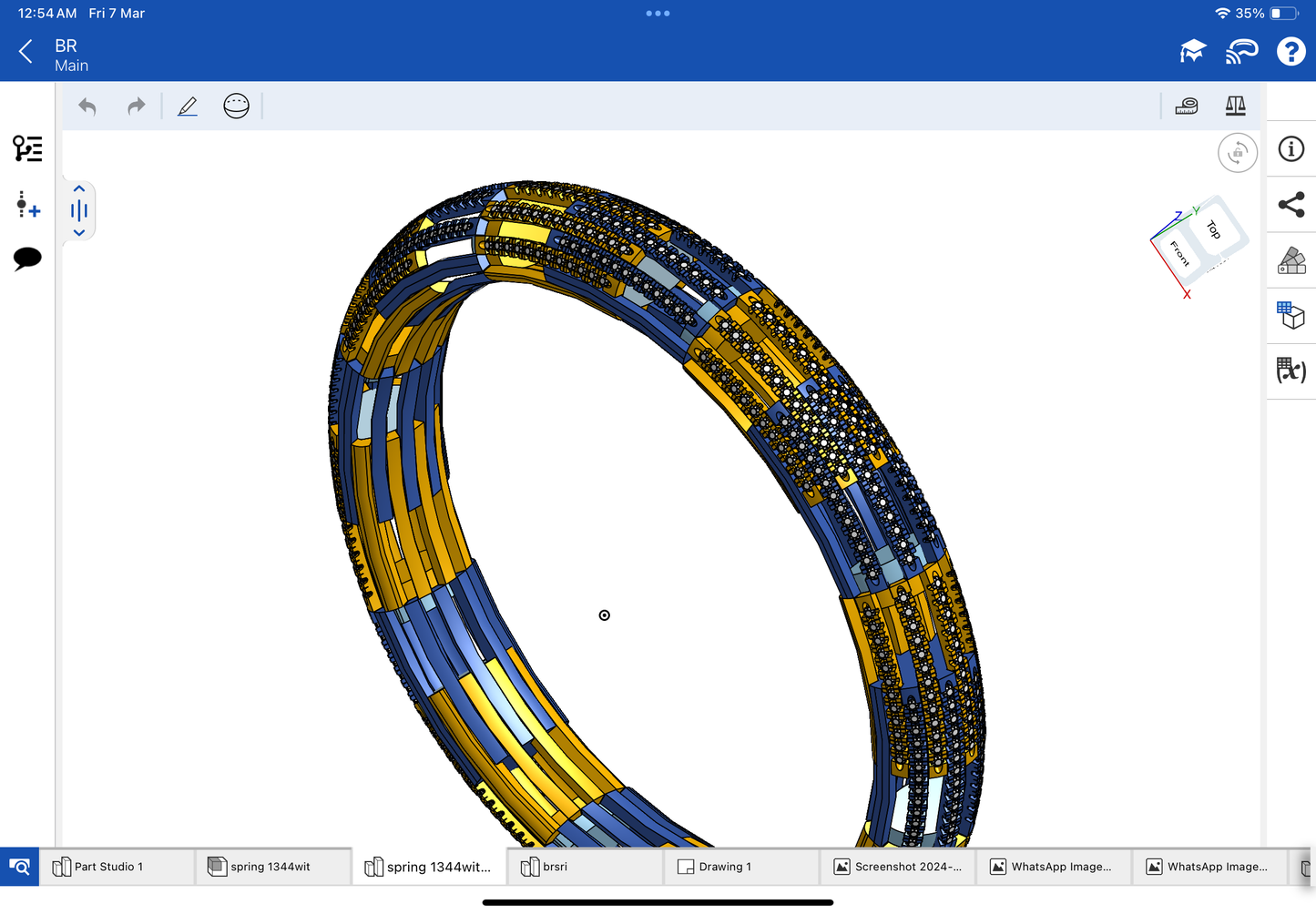 Stretchable bracelet CAD file 3DM file
