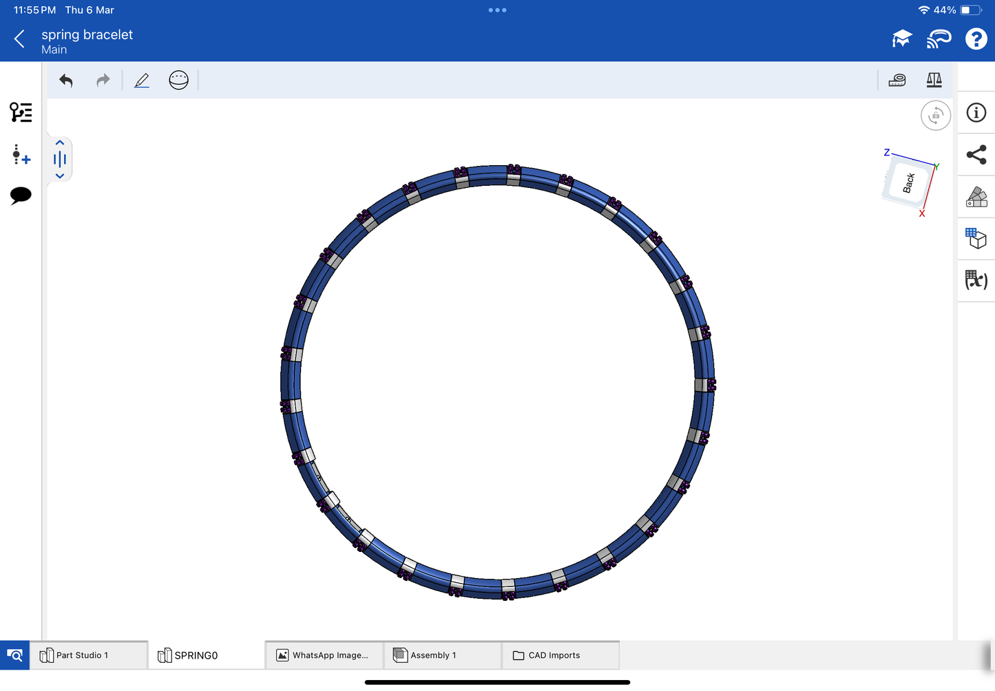 Star mounting jewellery, stretchable bracelet, CAD file, 3DM file