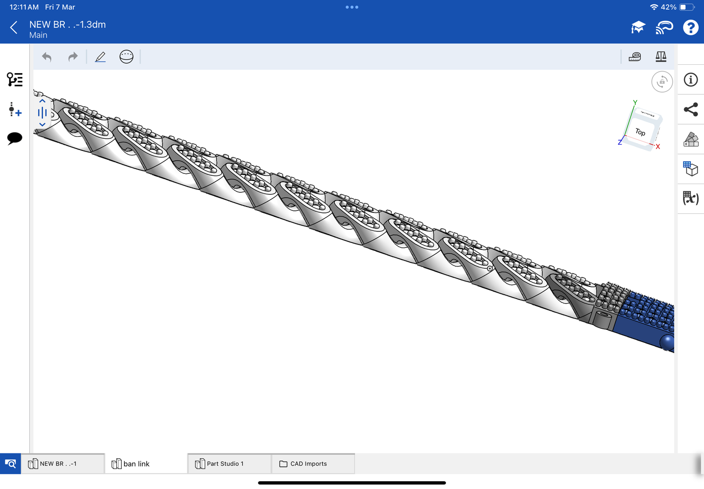 Cuban chain with single line stone CAD file 3DM file