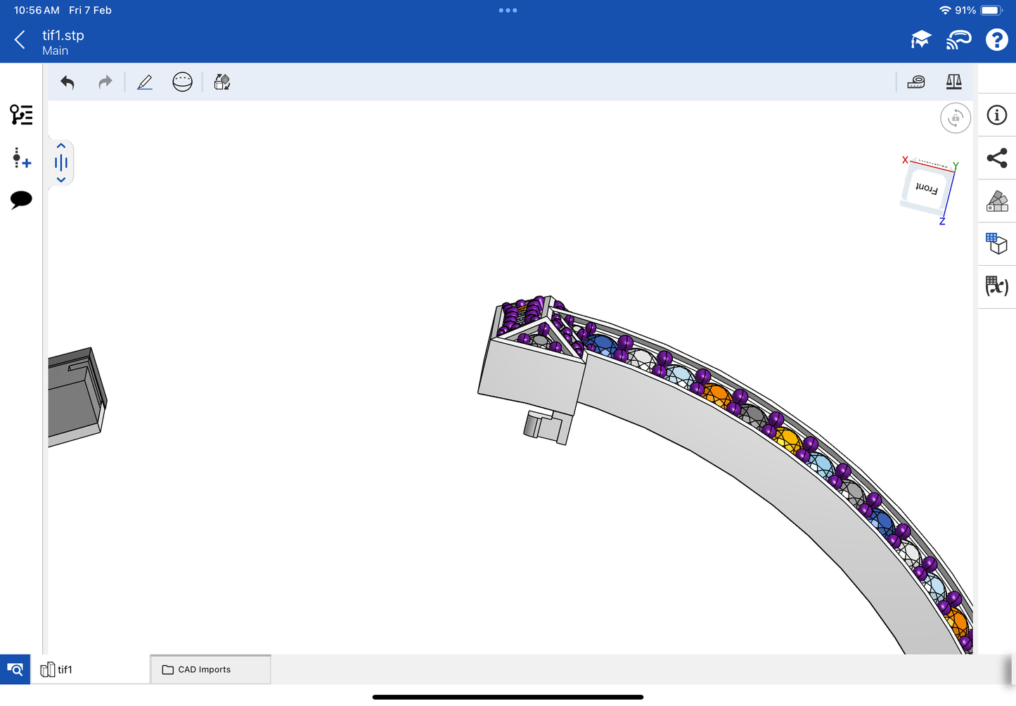 Tiffany T bracelet CAD file 3D model