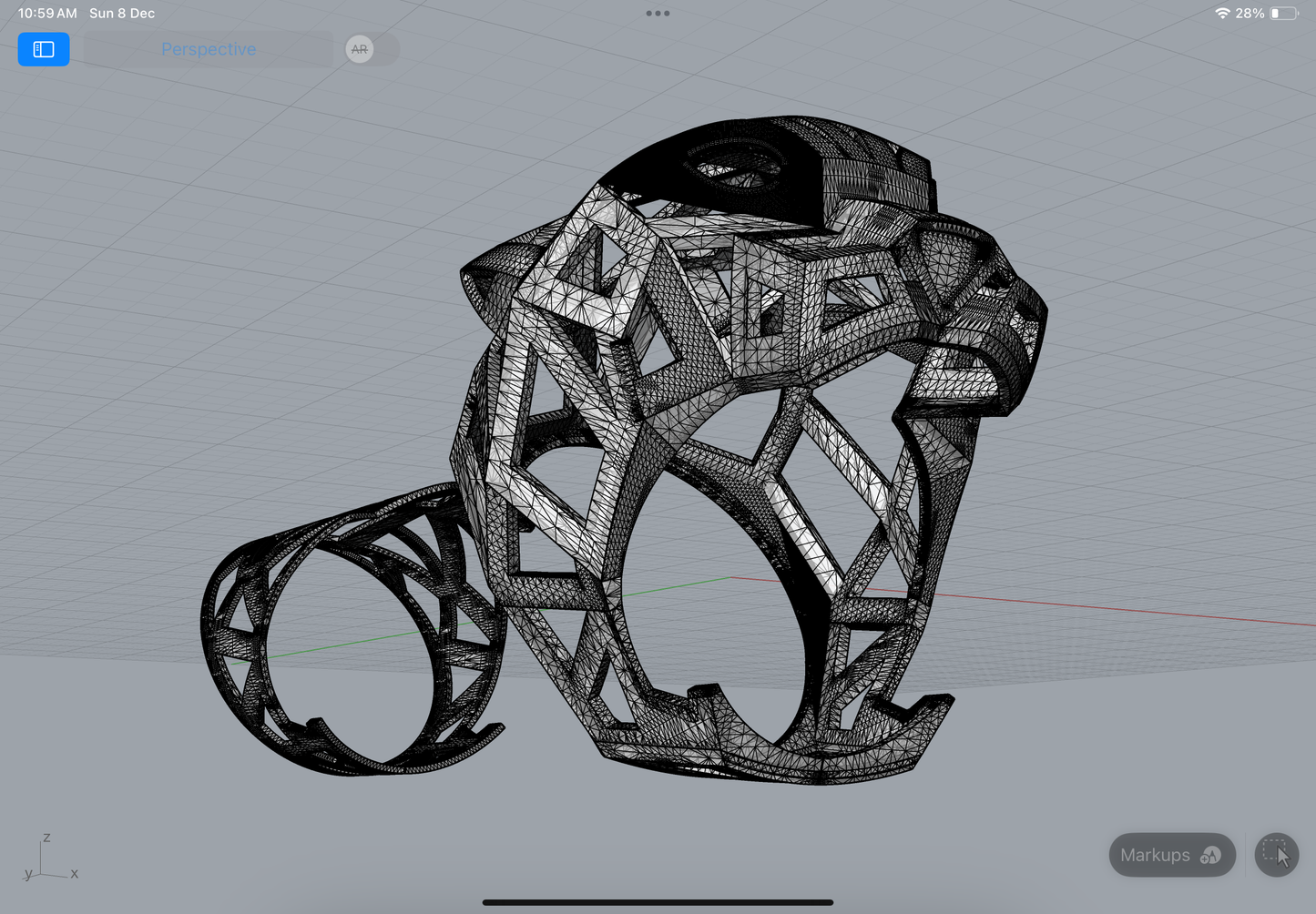 Cartier panther ring CAD FILE 3D model