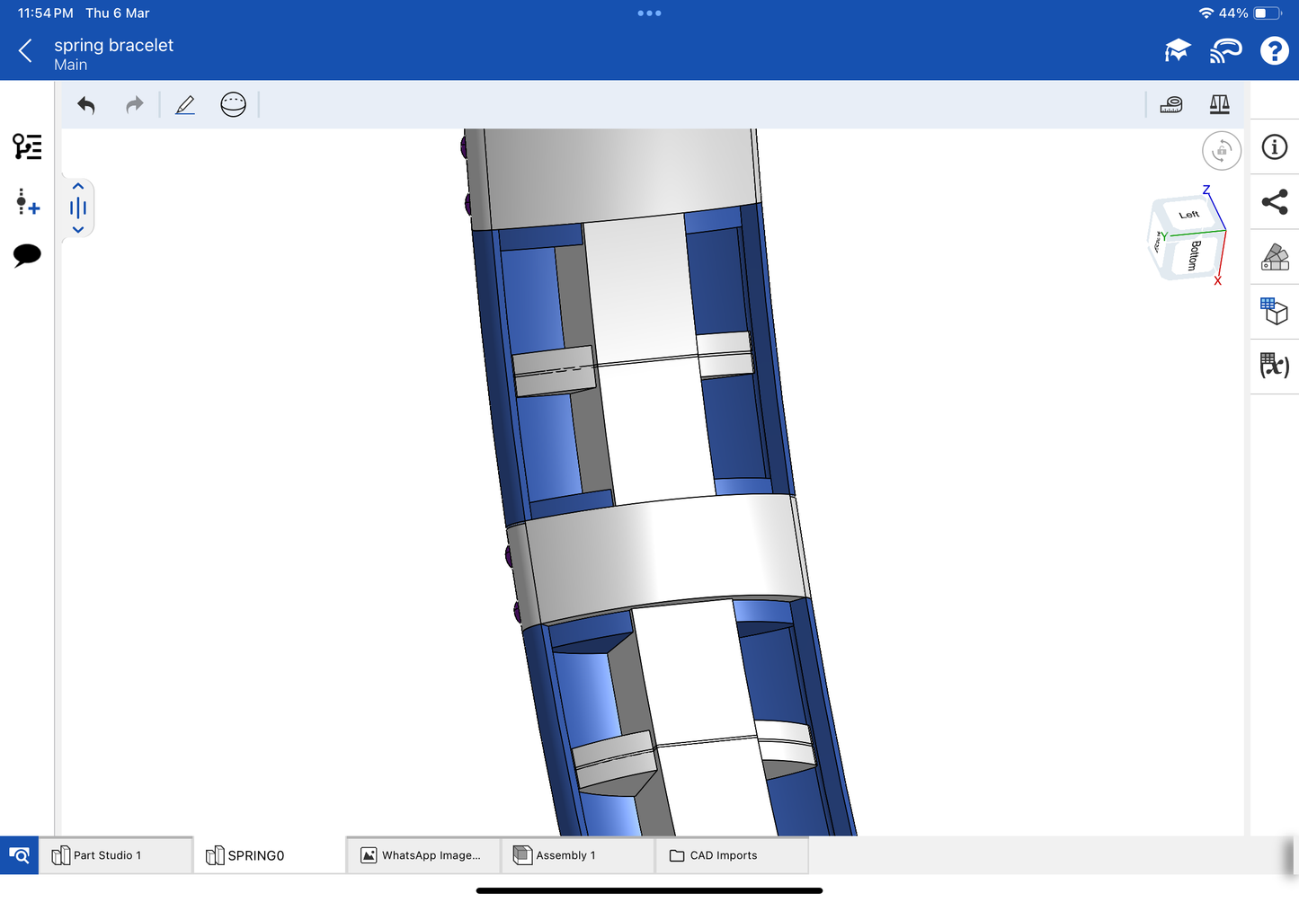 Star mounting jewellery, stretchable bracelet, CAD file, 3DM file