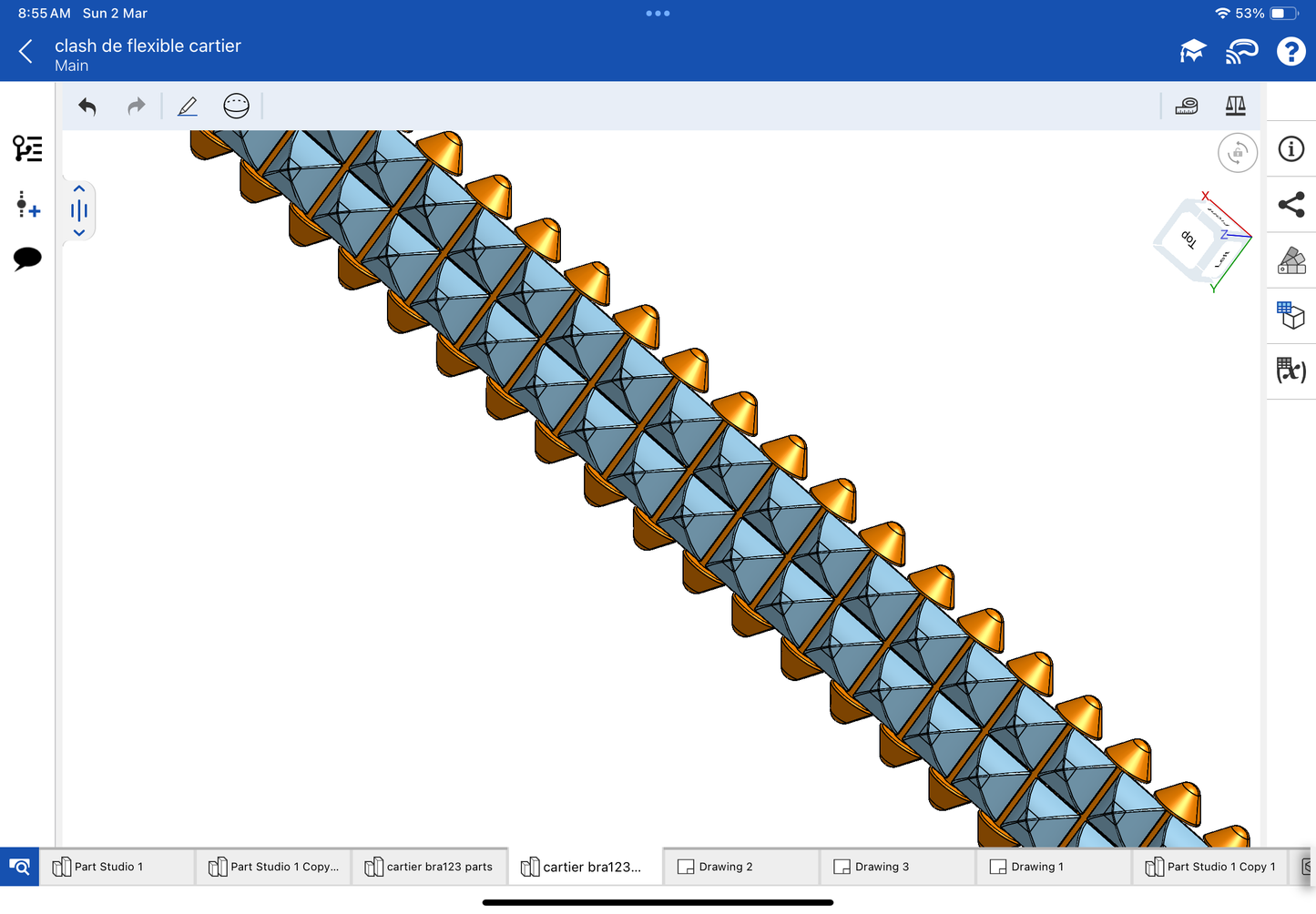 Cartier clash de double line CAD file 3DM file STL file