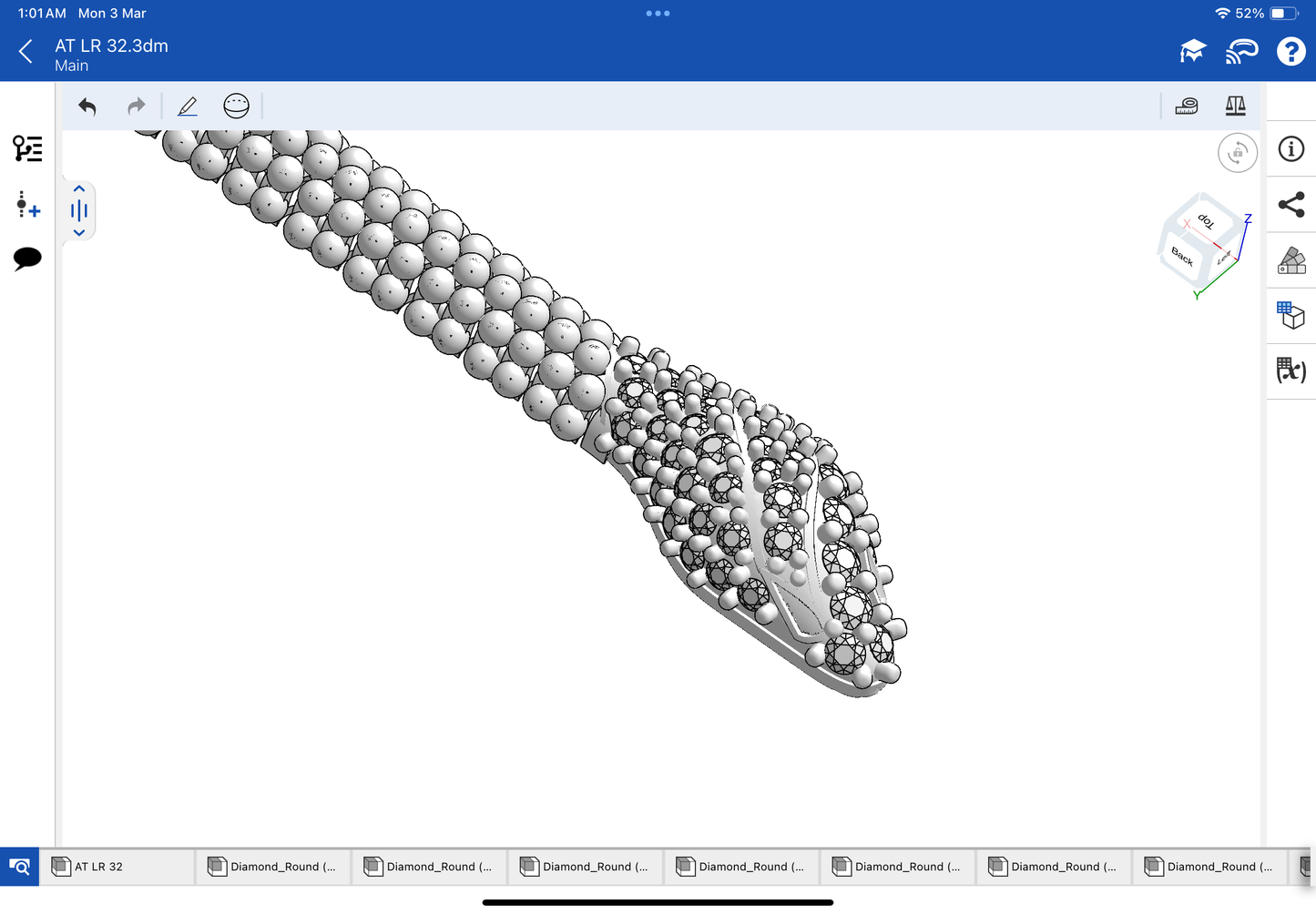 Bulgari serpenti bracelet and ring CAD file only STL