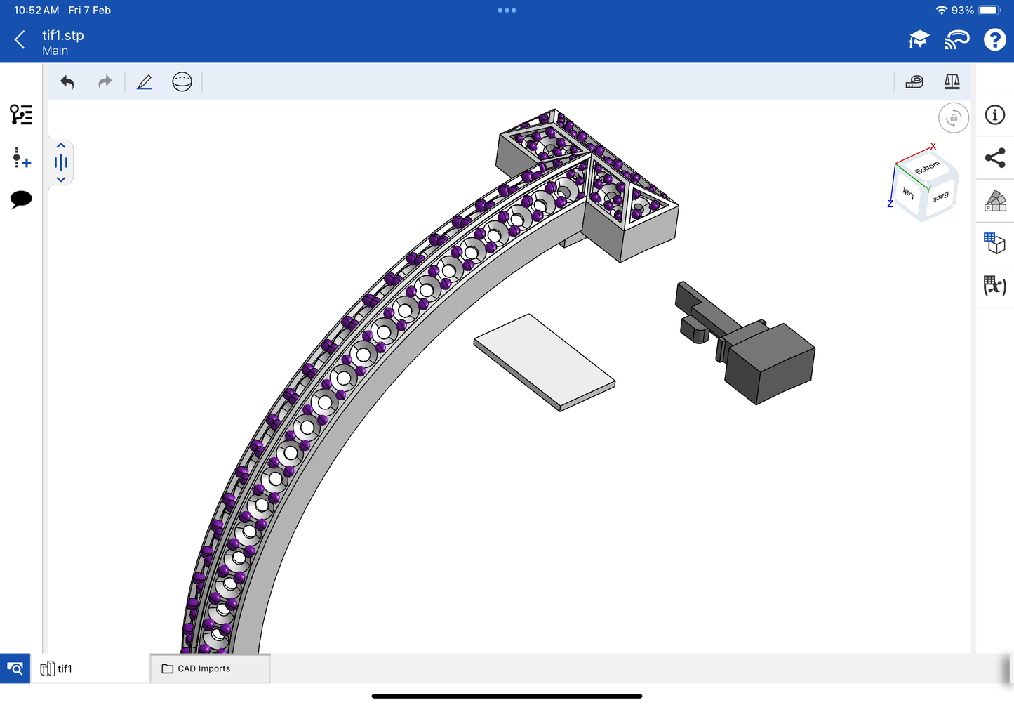 Tiffany T bracelet CAD file 3D model