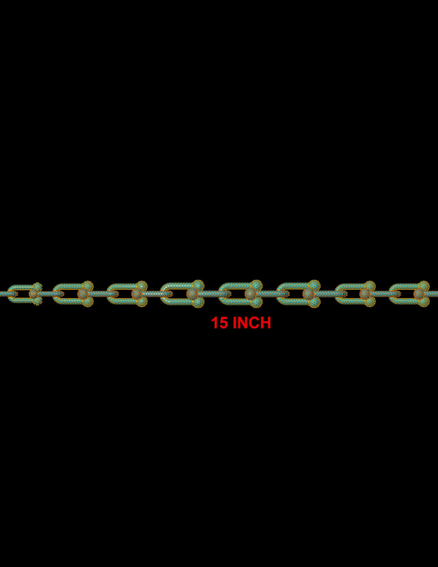 Tiffany Inspired Hardware Necklace CAD Bold Link Design