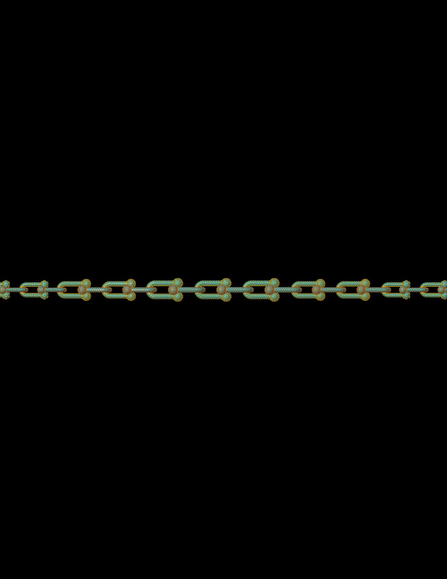 Tiffany Inspired Hardware Necklace CAD Bold Link Design