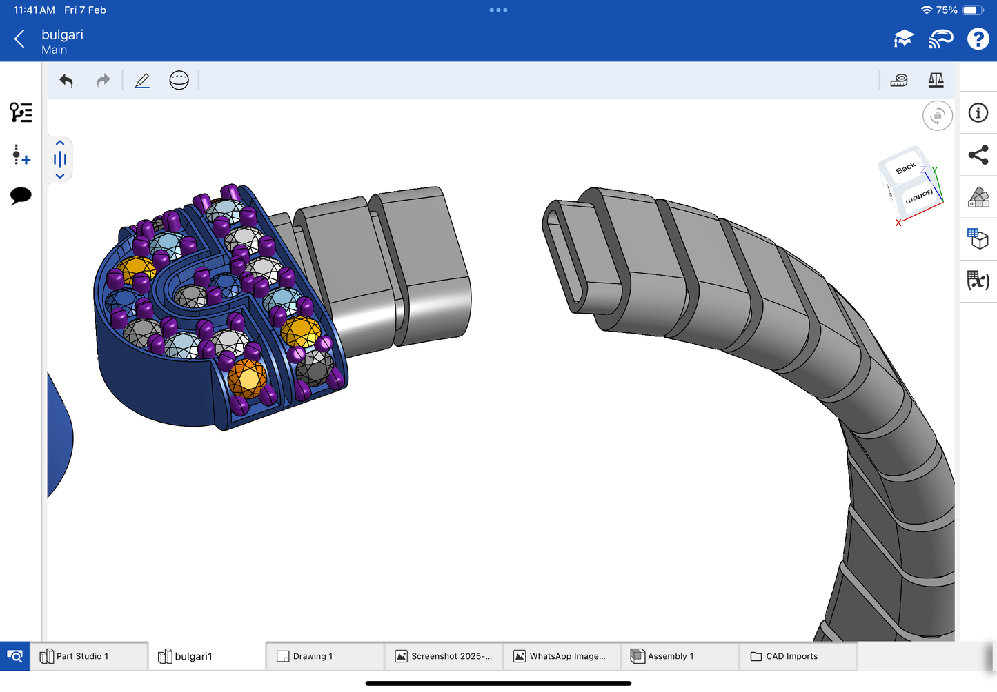 Bulgari serpenti bracelet CAD file 3DM file 3D model