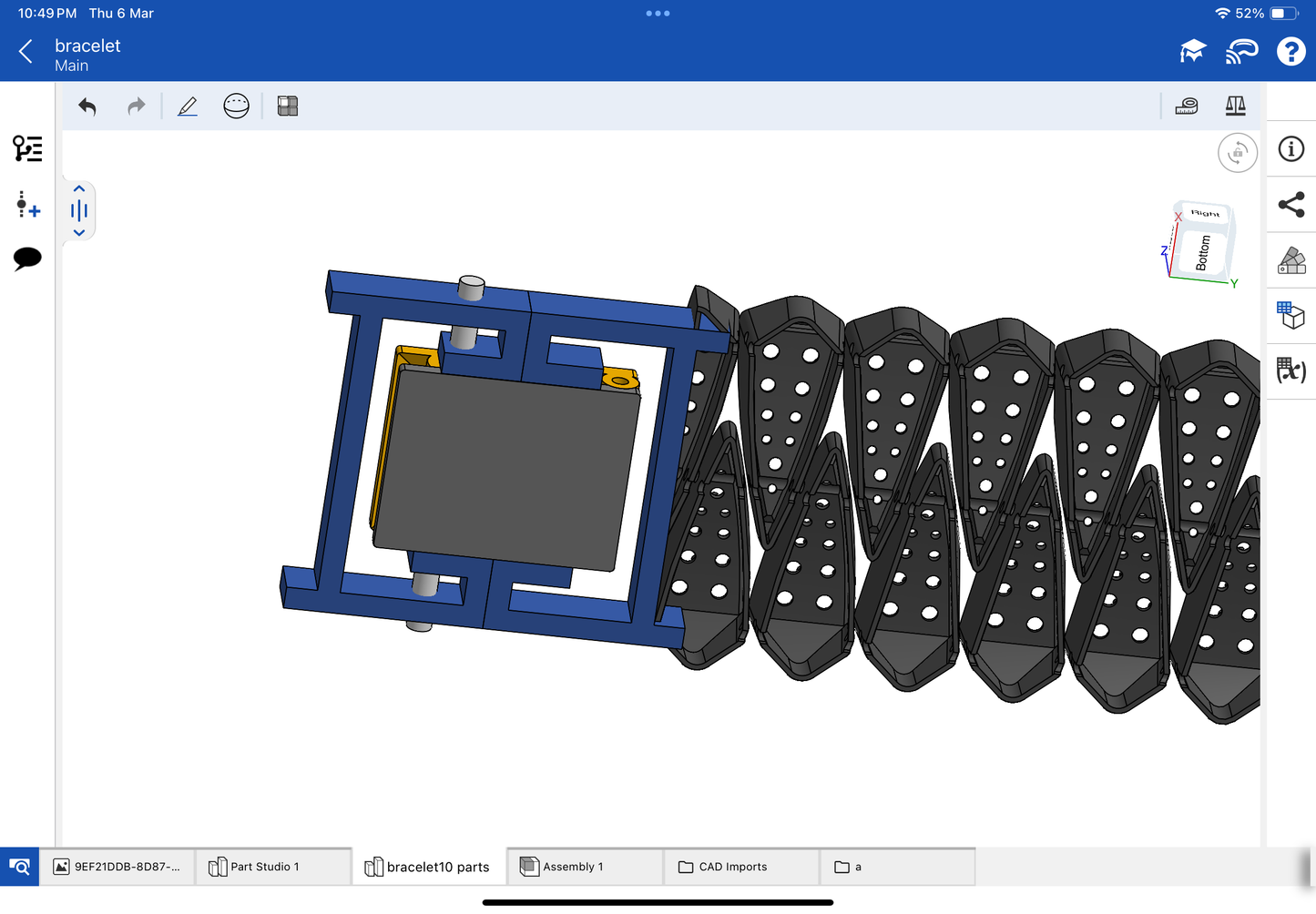 Italian bracelet CAD file 3DM file
