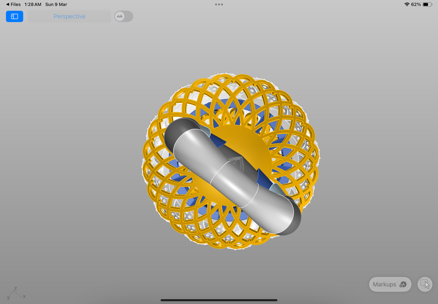 Six stone colour changing mechanism ring CAD file 3DM file STL file
