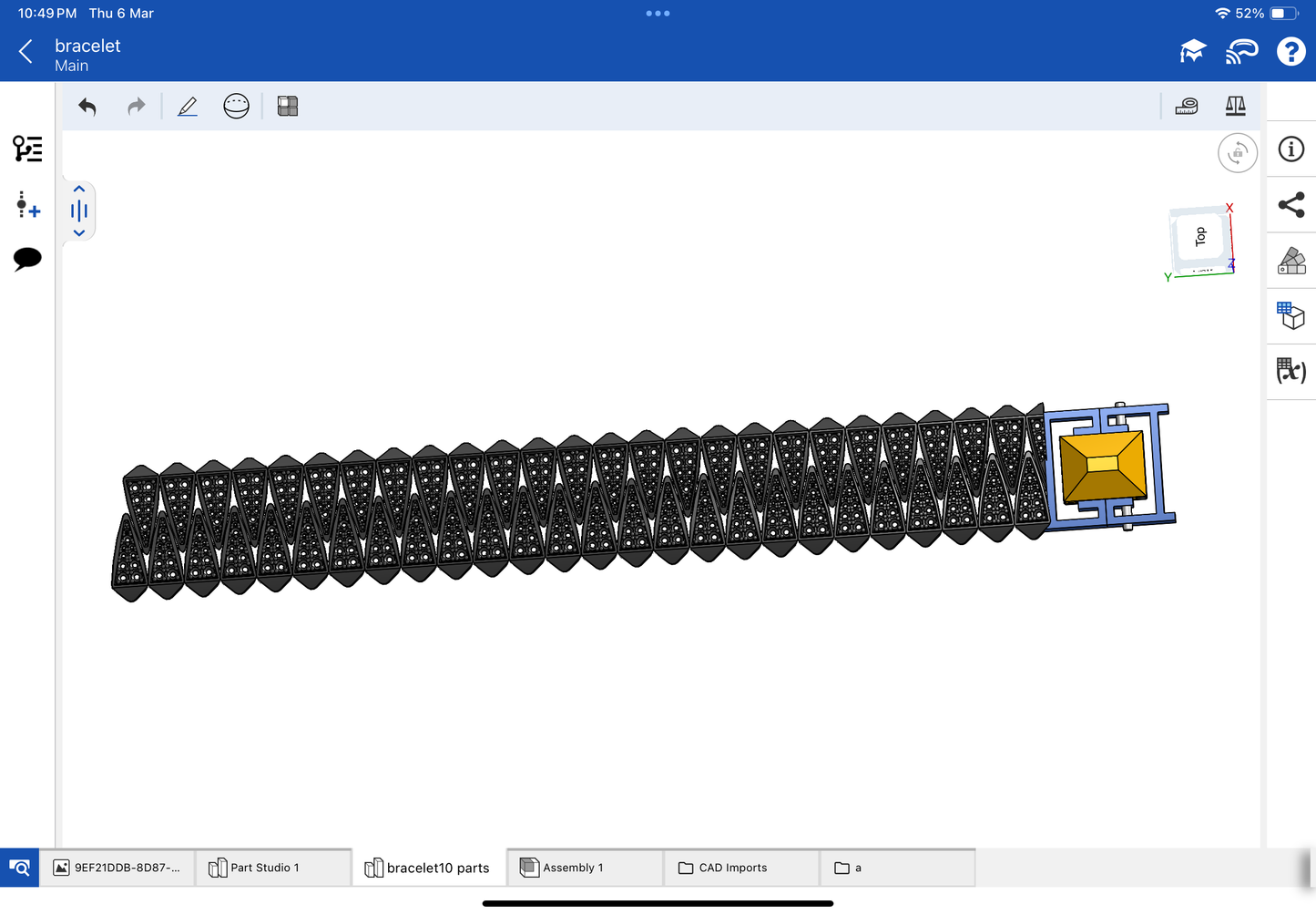 Italian bracelet CAD file 3DM file