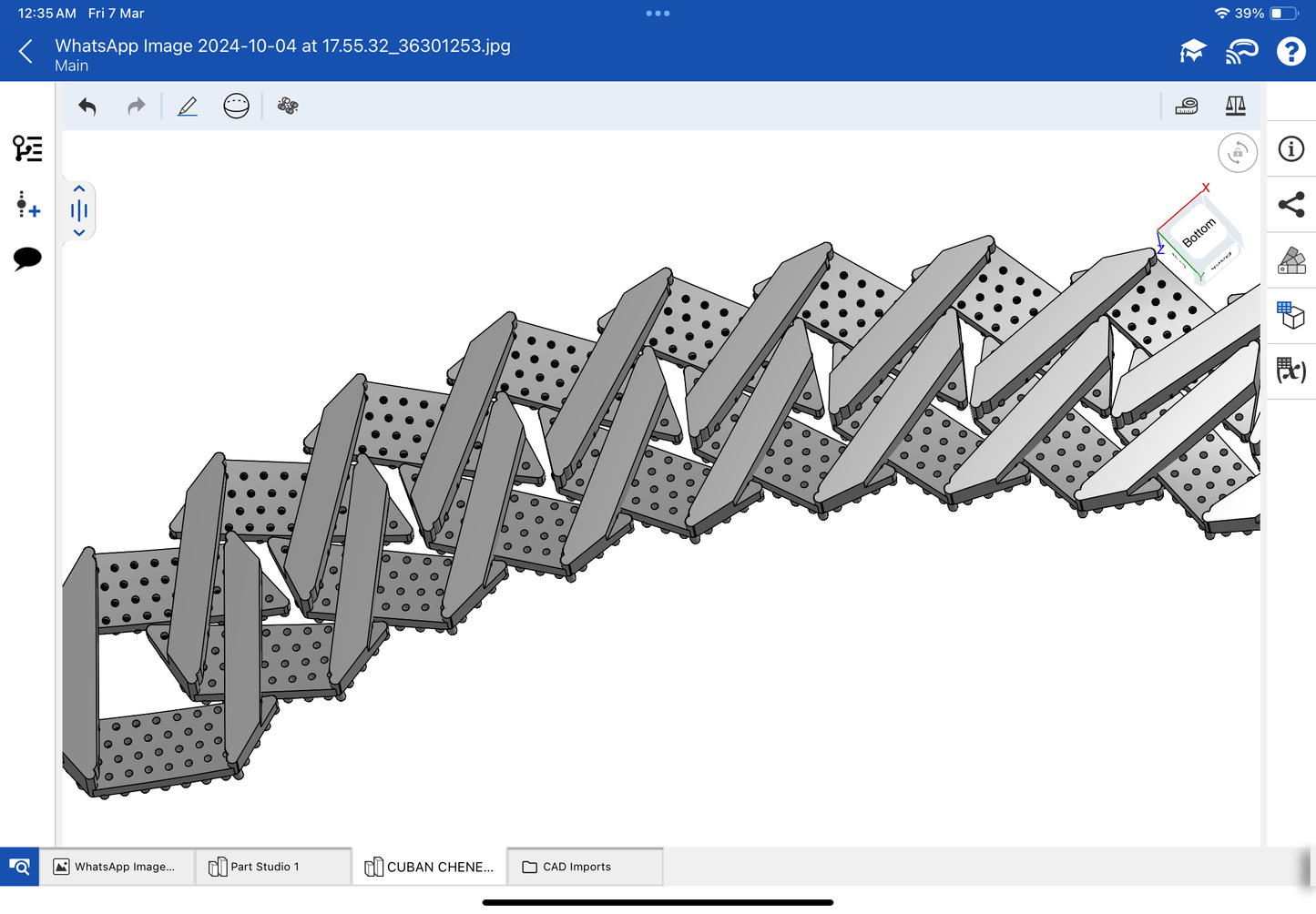 Cuban chain with full stone CAD file 3DM file