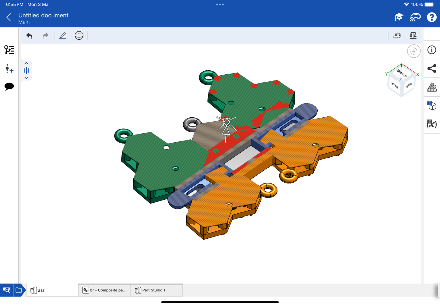 MDTC Bracelet CAD file 3DM file STL file with original lock mechanism