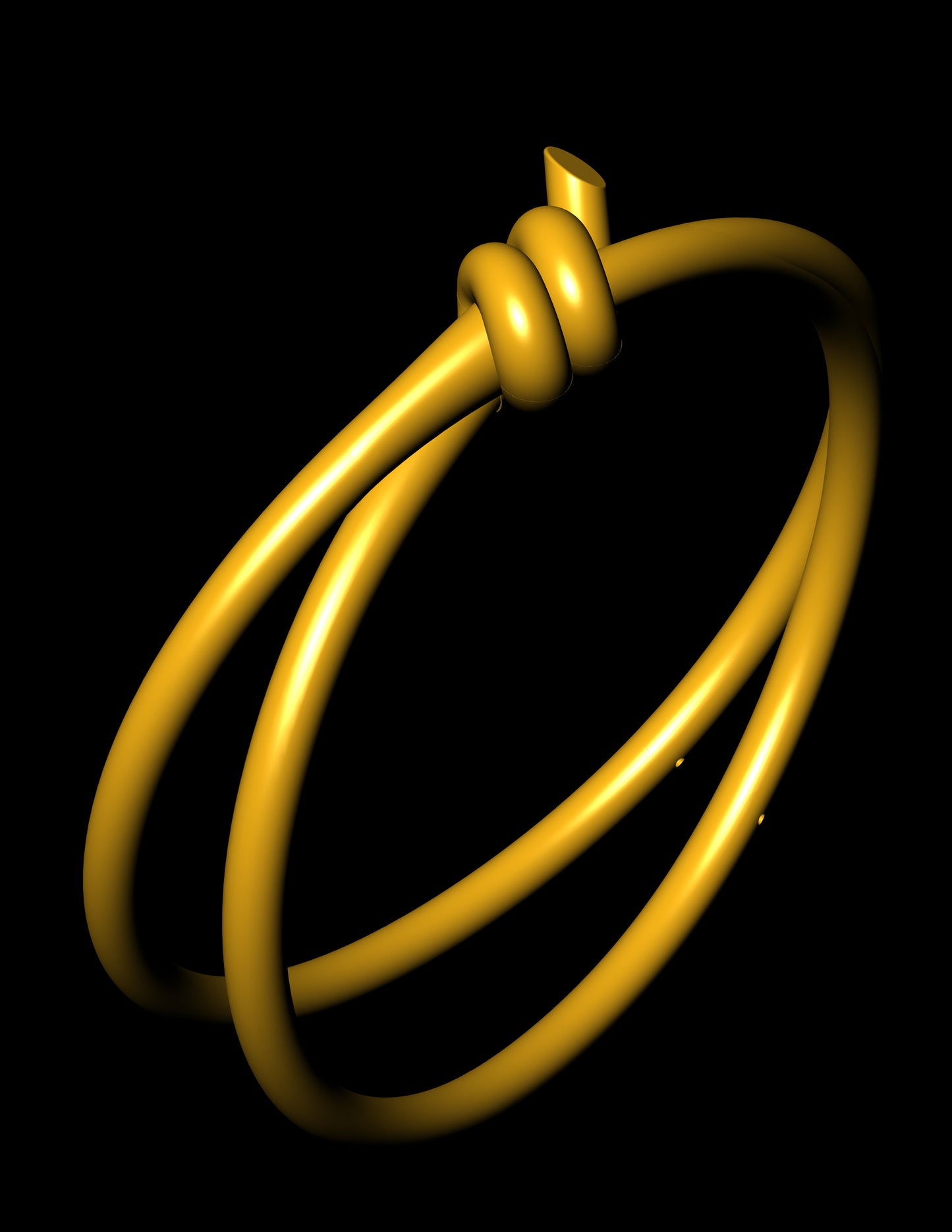 Tiffany knot without stone bracelet CAD file