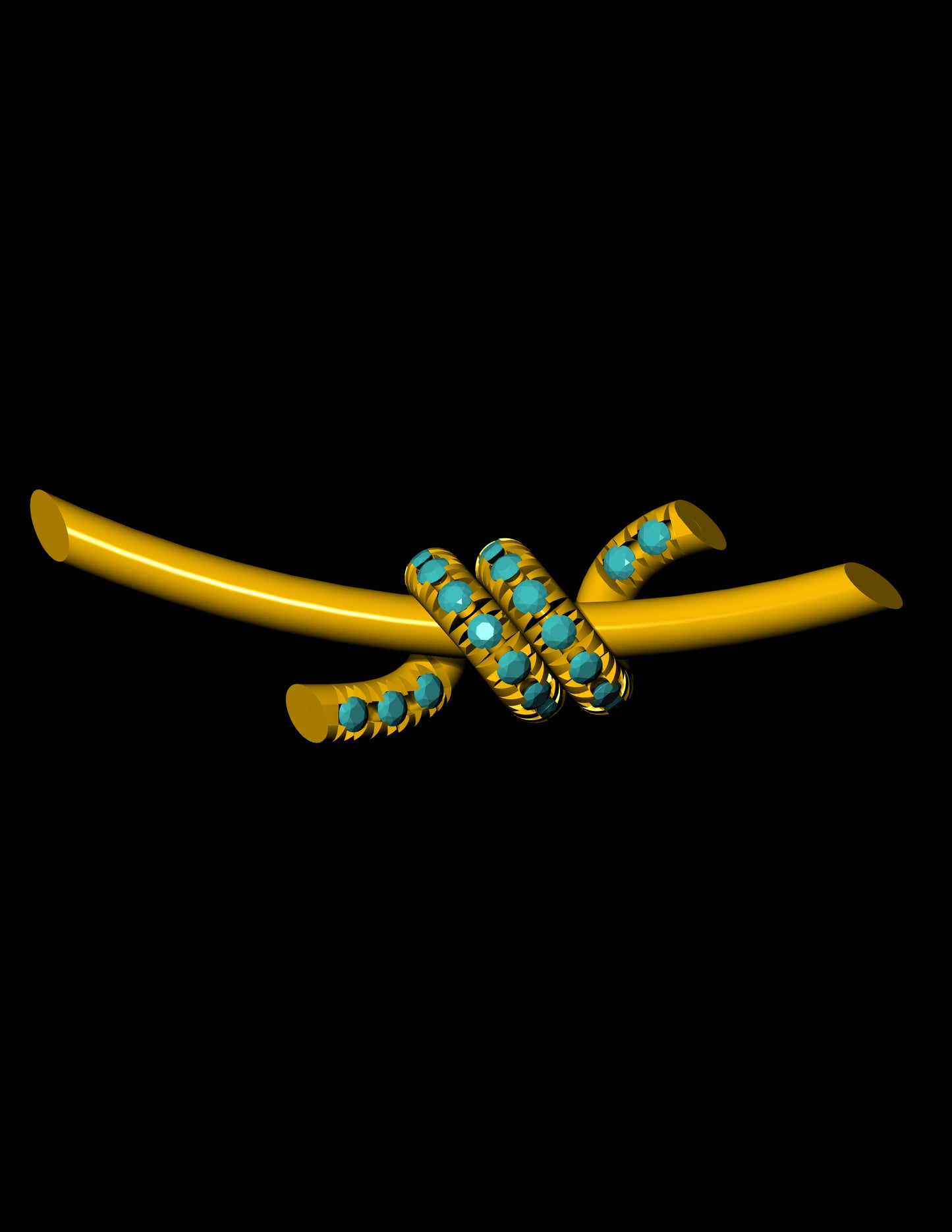 Tiffany Knot-Inspired Earring CAD Design 3D Jewelry Models