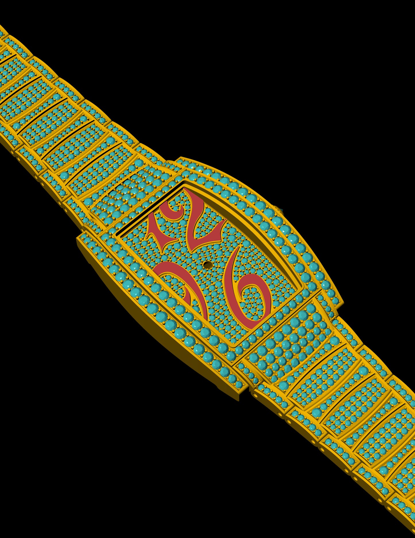 Curved Dial Watch CAD Design