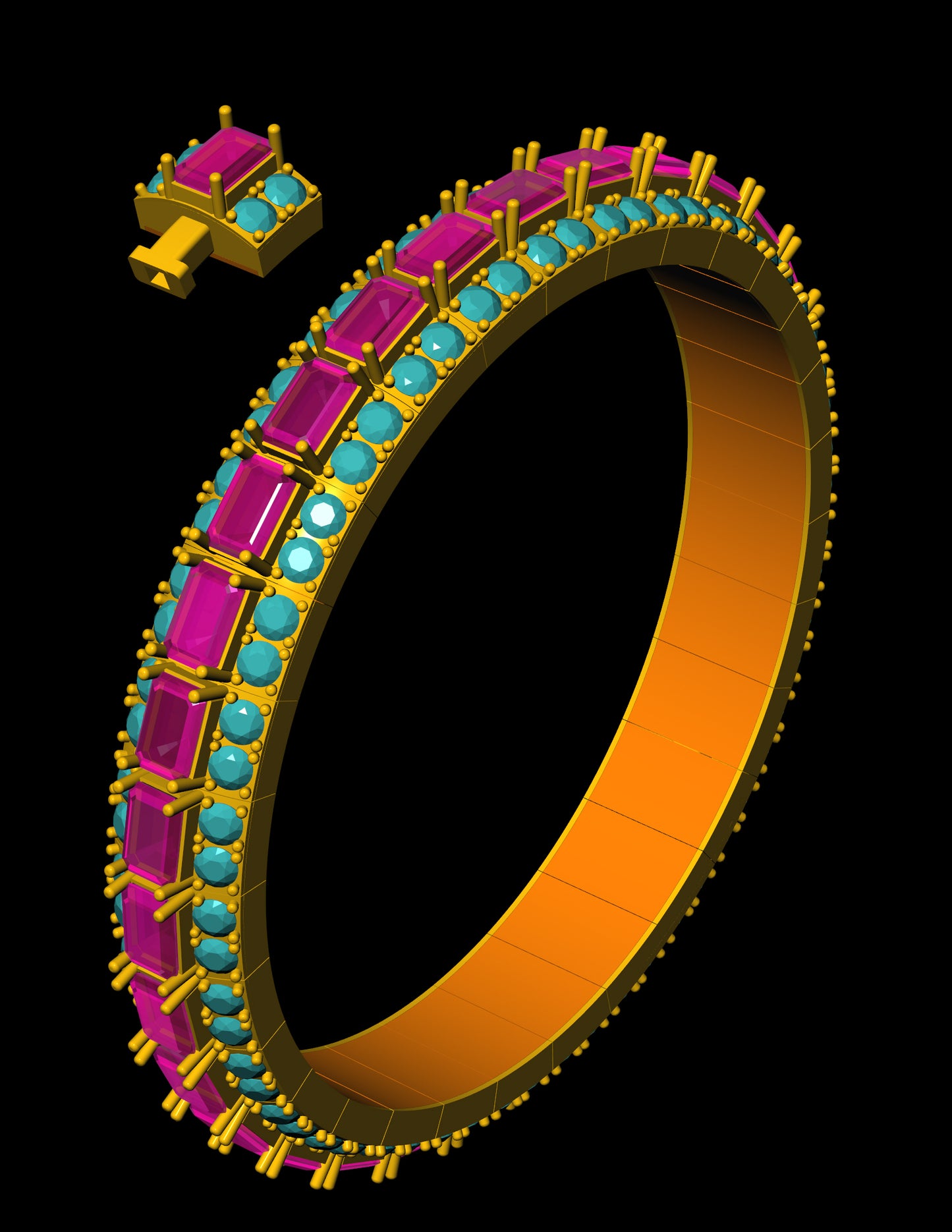 Stretchable Bracelet CAD Flexible Designer Bangle