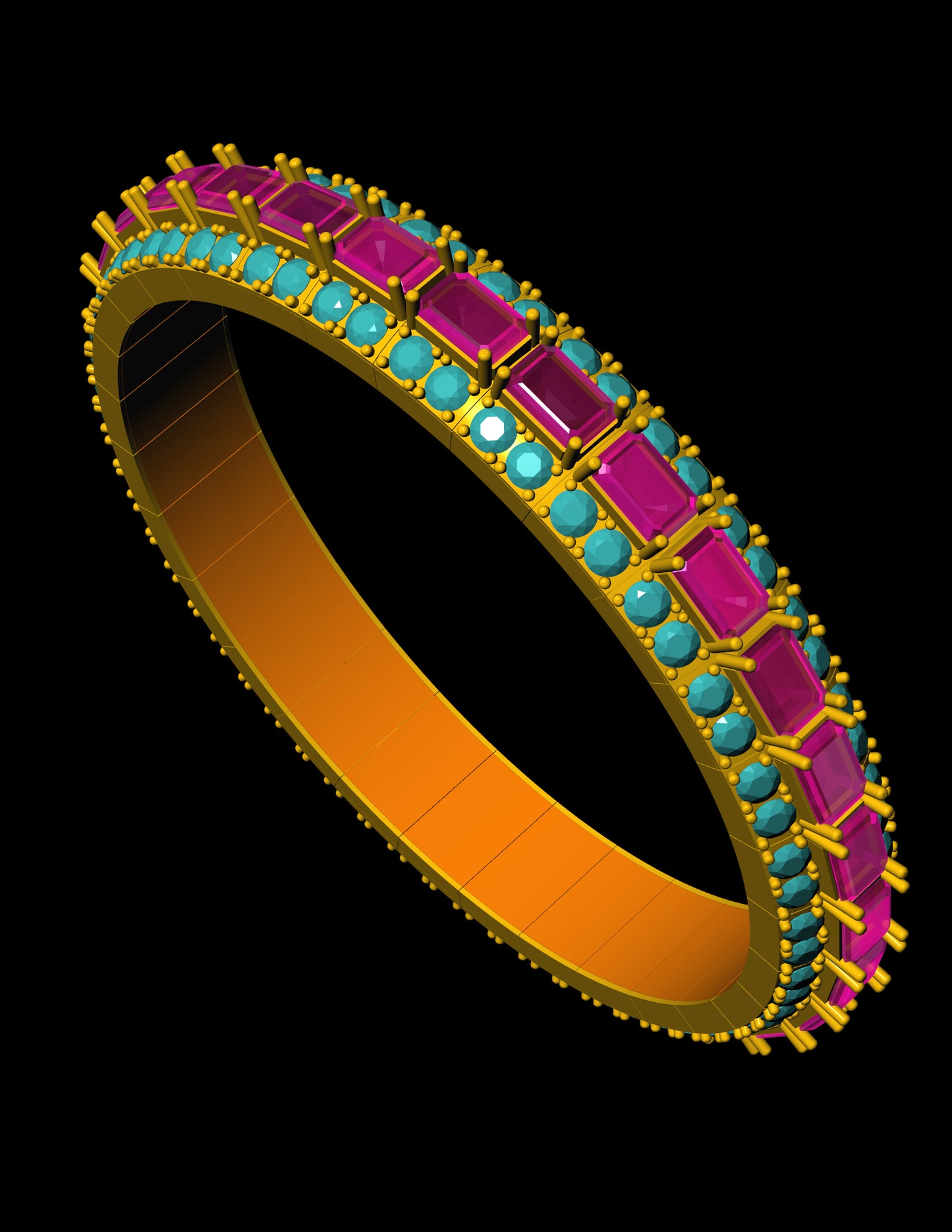 Stretchable Bracelet CAD Flexible Designer Bangle