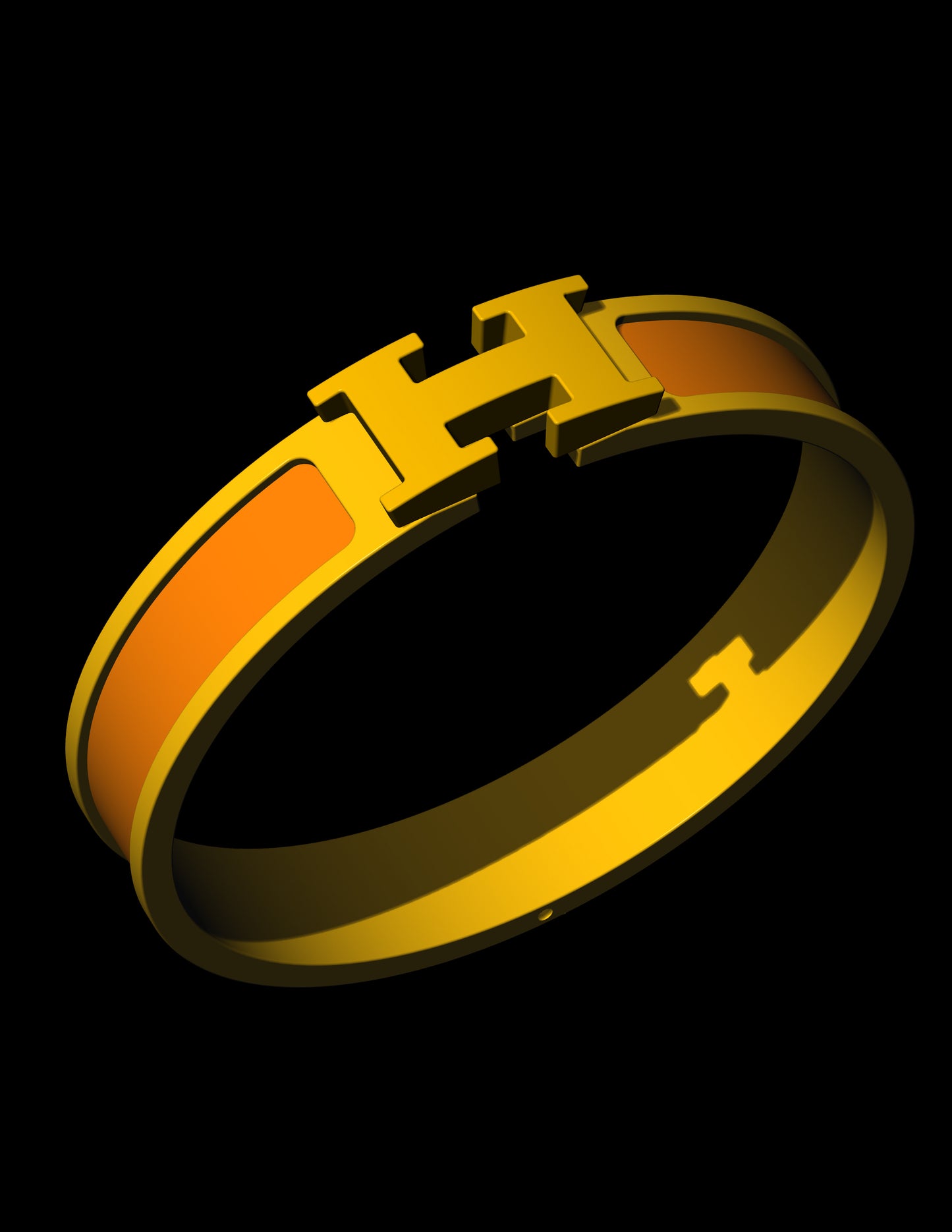 Hermes Inspired Plain H Bangle CAD File Bracelet Design