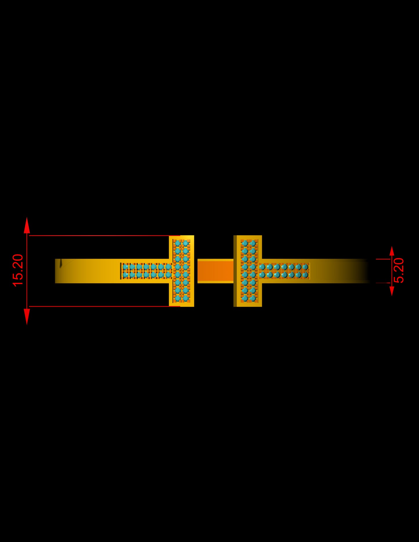 Tiffany Double T-Inspired Diamond Bracelet CAD Design Size 61/48 | STL & 3DM Files
