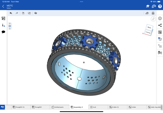 Gear mechanism ring CAD file 3DM file STL file