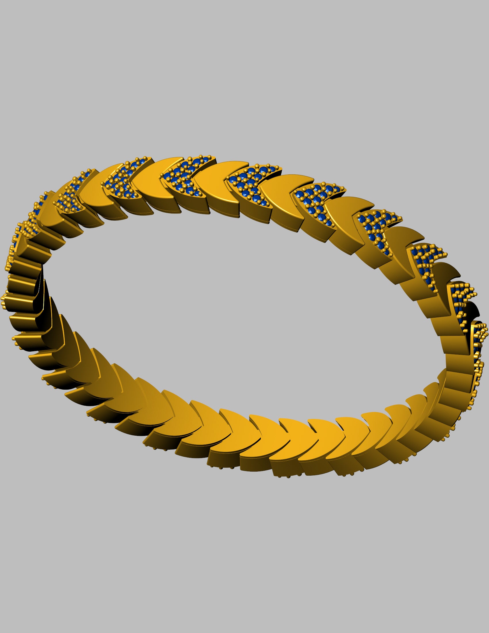 Stretchable Bracelet CAD File Design with Hidden Spring Mechanism ...
