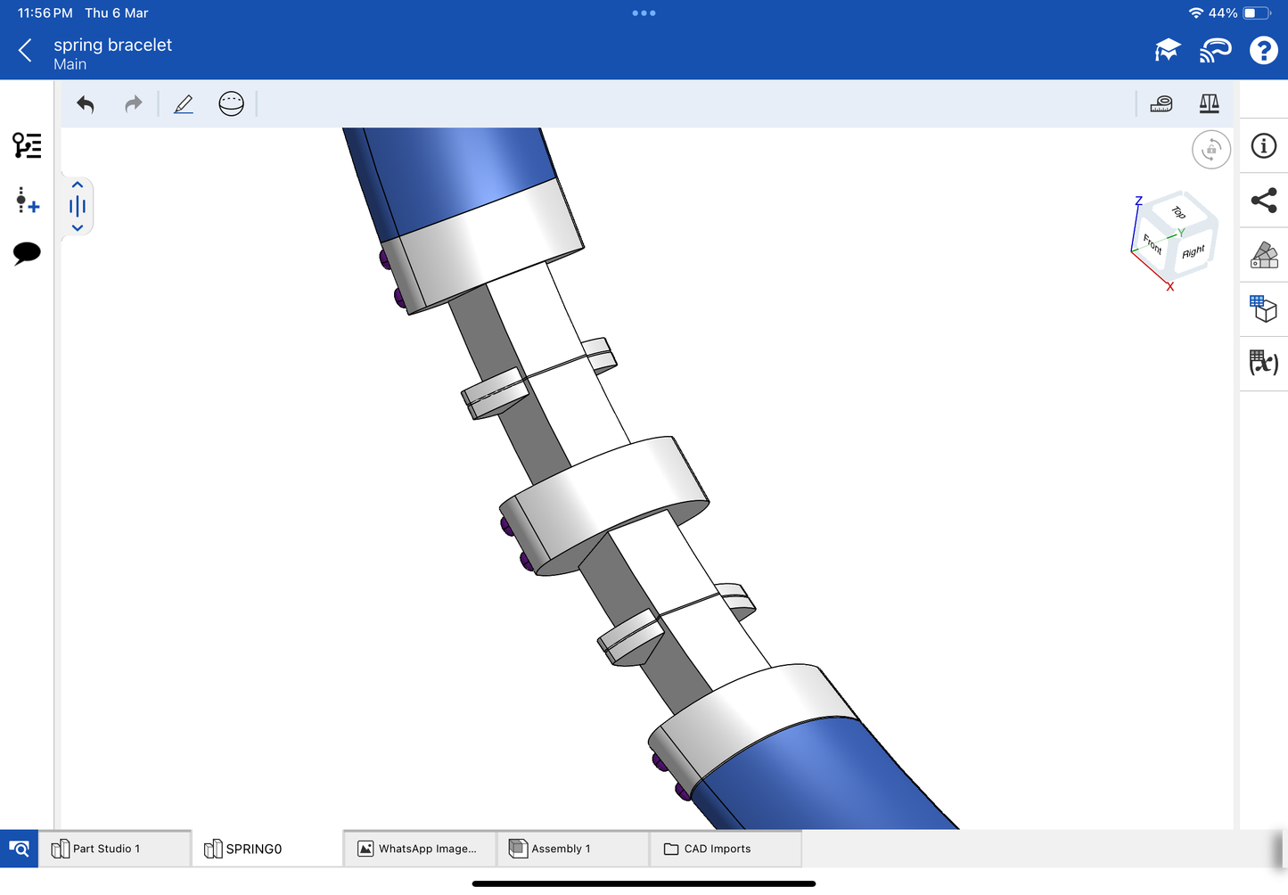 Star mounting jewellery, stretchable bracelet, CAD file, 3DM file