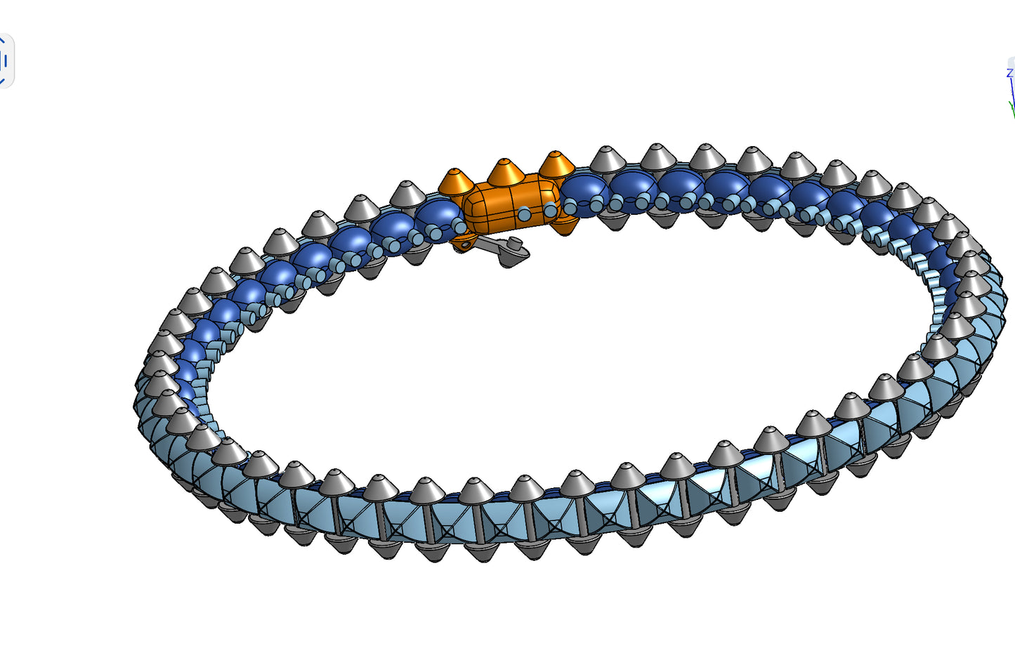 Cartier clash de flexible bracelet CAD file 3DM file