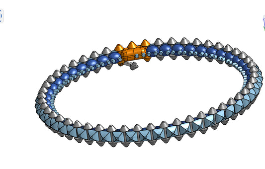Cartier clash de flexible bracelet CAD file 3DM file